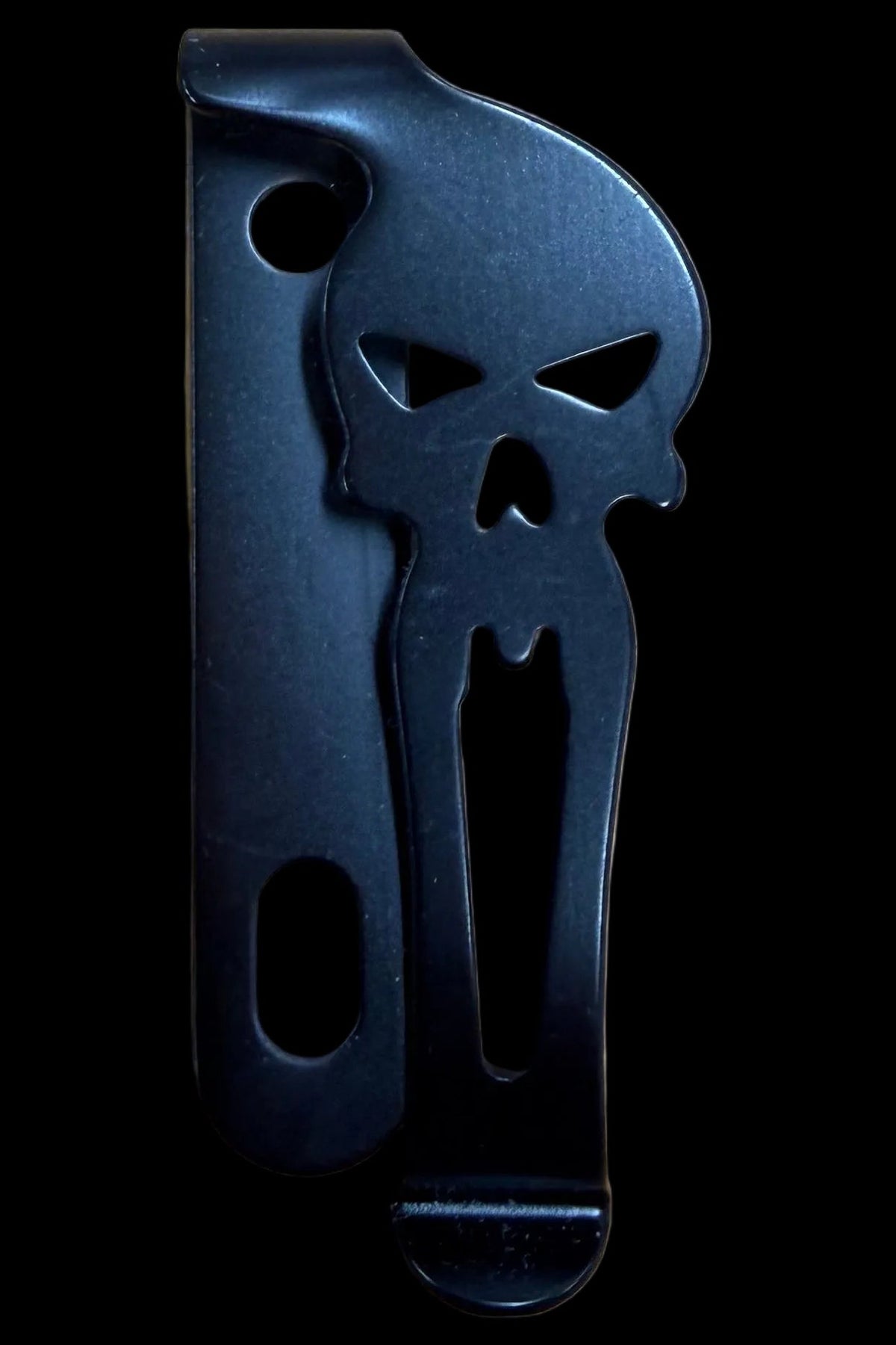 Gürtelclip aus Stahl - Totenkopf