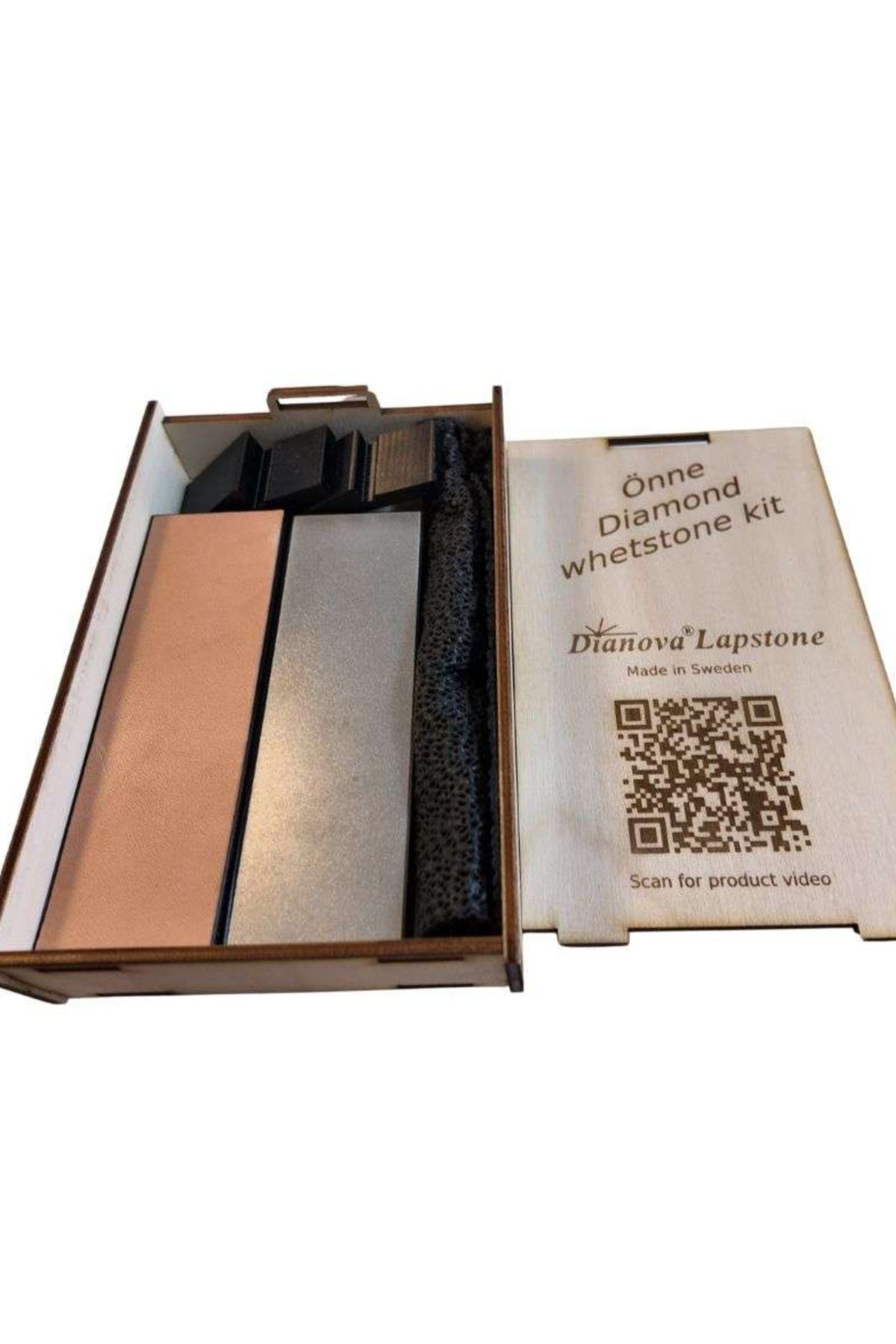Komplettes Messerschärfset - Dianova Önne Whetstone Kit Diamant + Leder