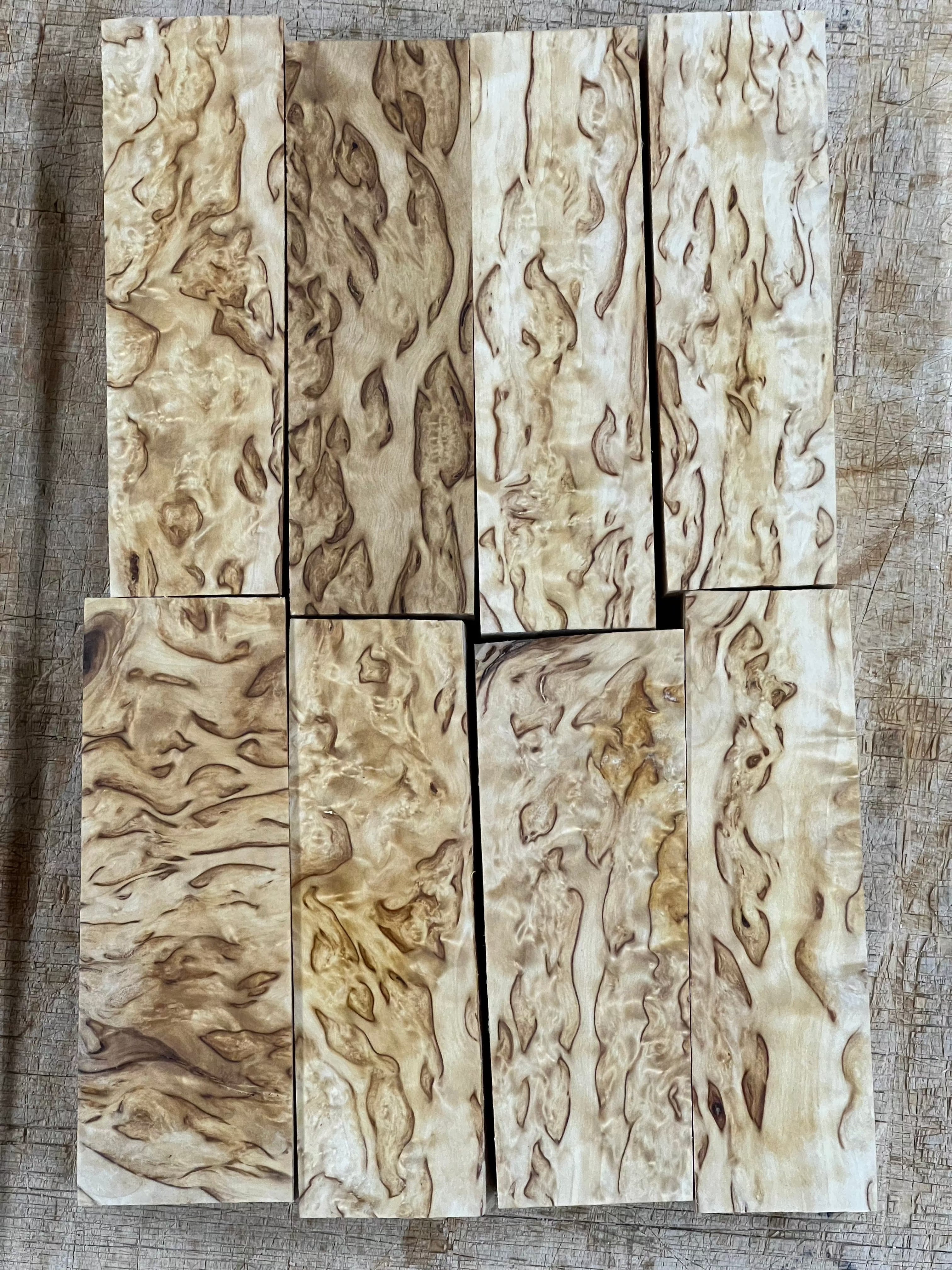 Naturbelassenes Waldbirken-Maserholz ca. 30x40x120