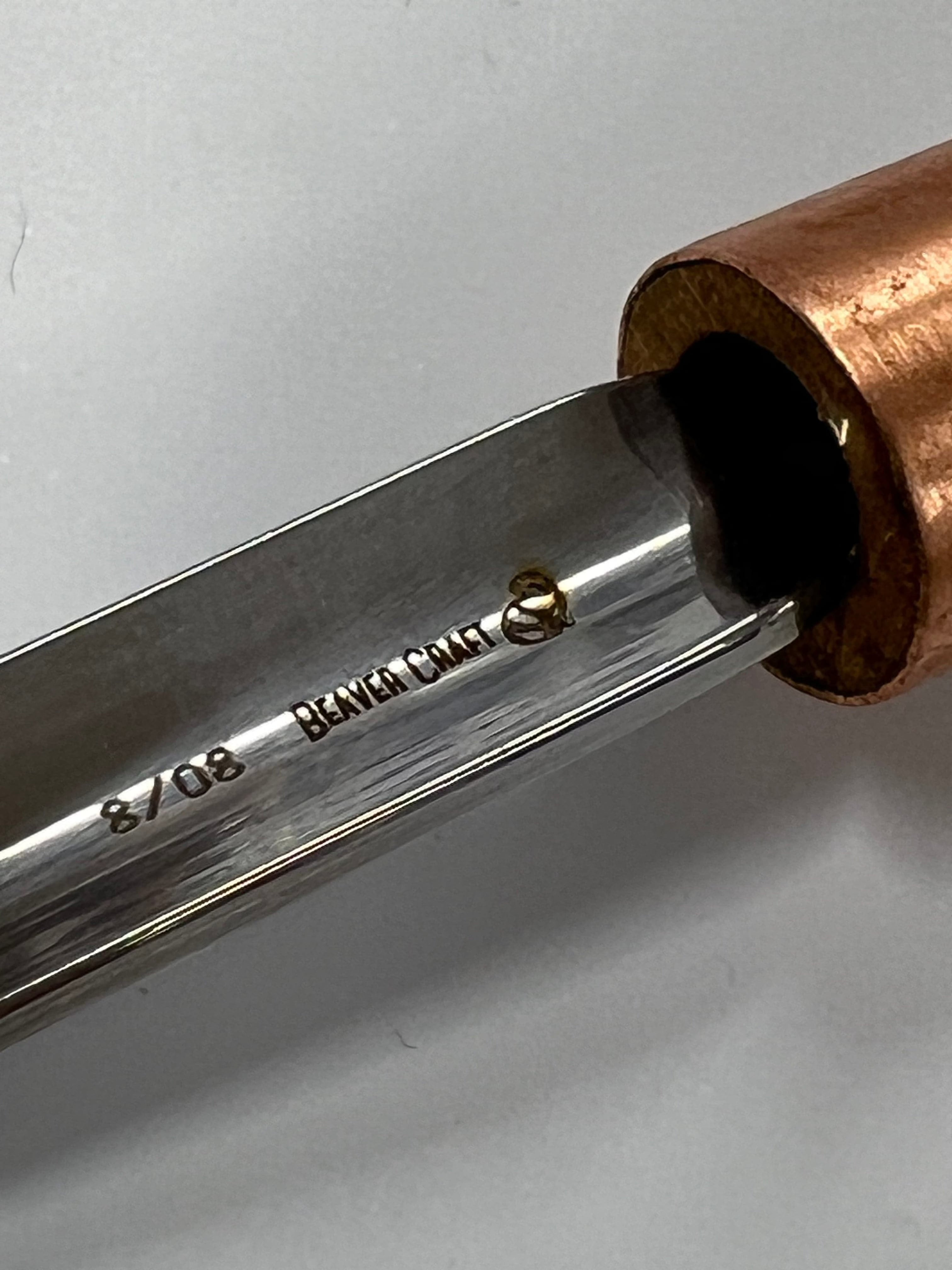 Holzeisen 80x8mm gerade, abgerundet K8/08