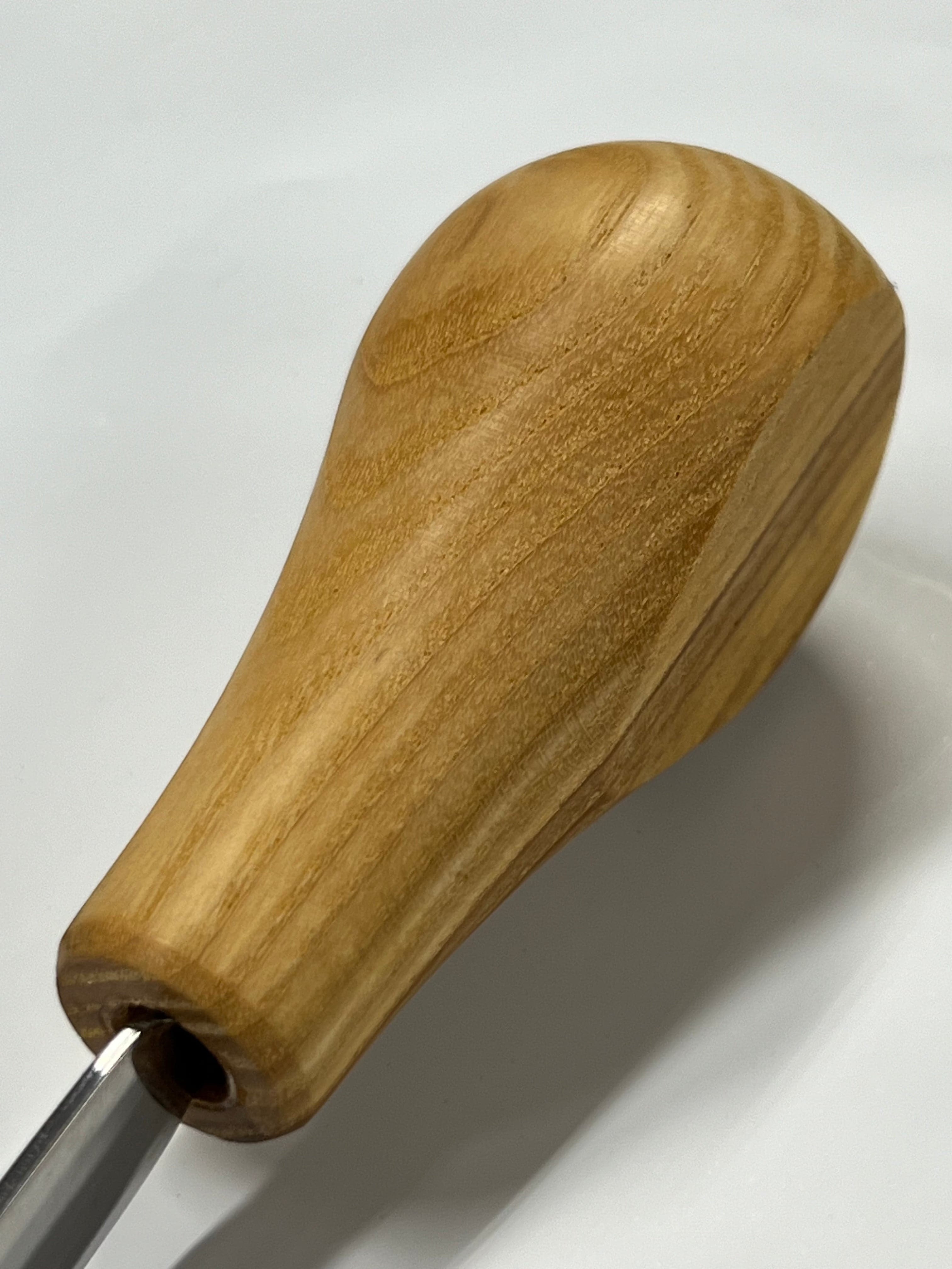 Holzeisen 75x12 mm, gerader Hohlbeitel P5/12 mit Kugelheft