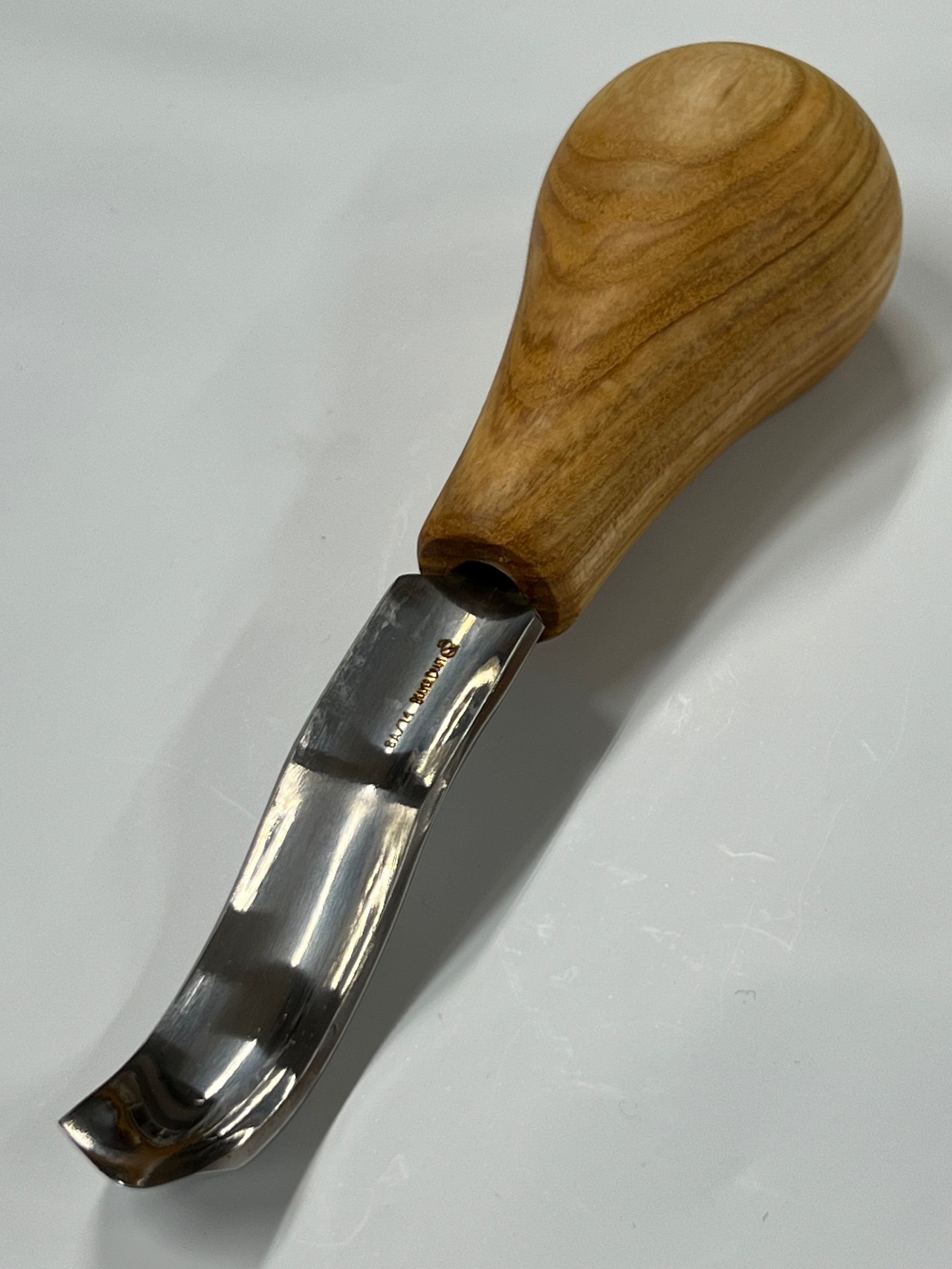 Holzeisen 75x14mm gebogener Hohleisen P8a/14 mit Kugelheft