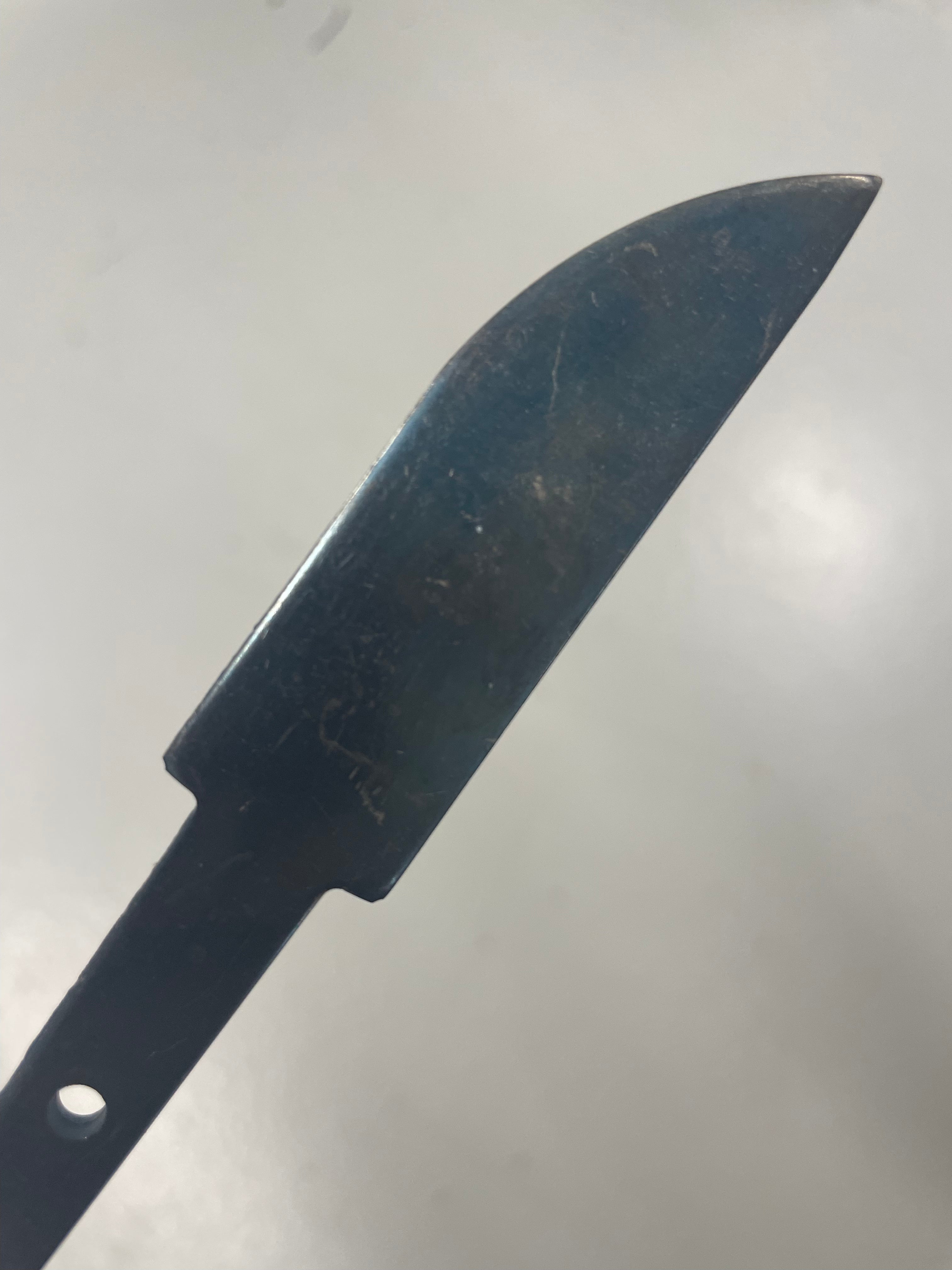 Messerklingenrohling 75mm gehärtet ungeschliffen