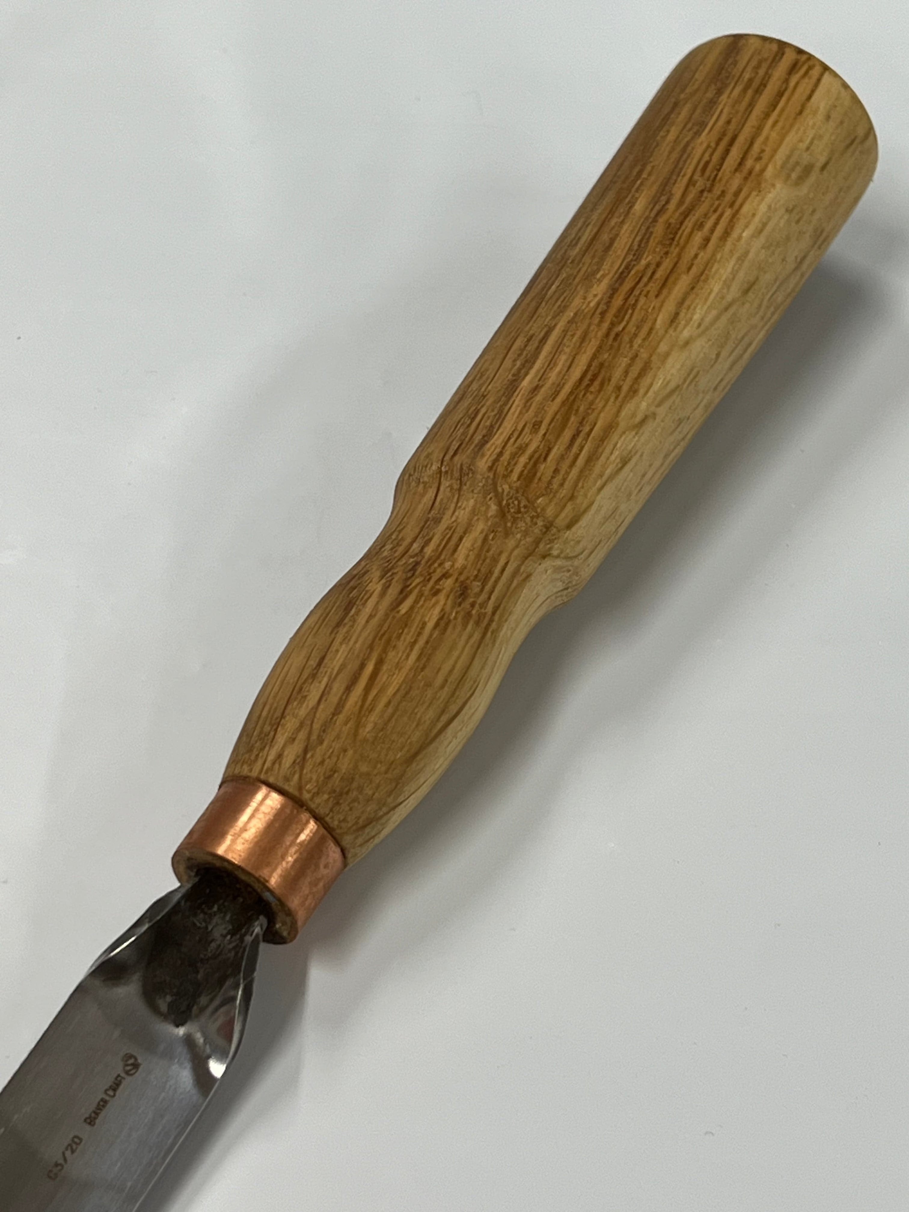 Holzbildhauereisen 130x20mm gerades Hohleisen