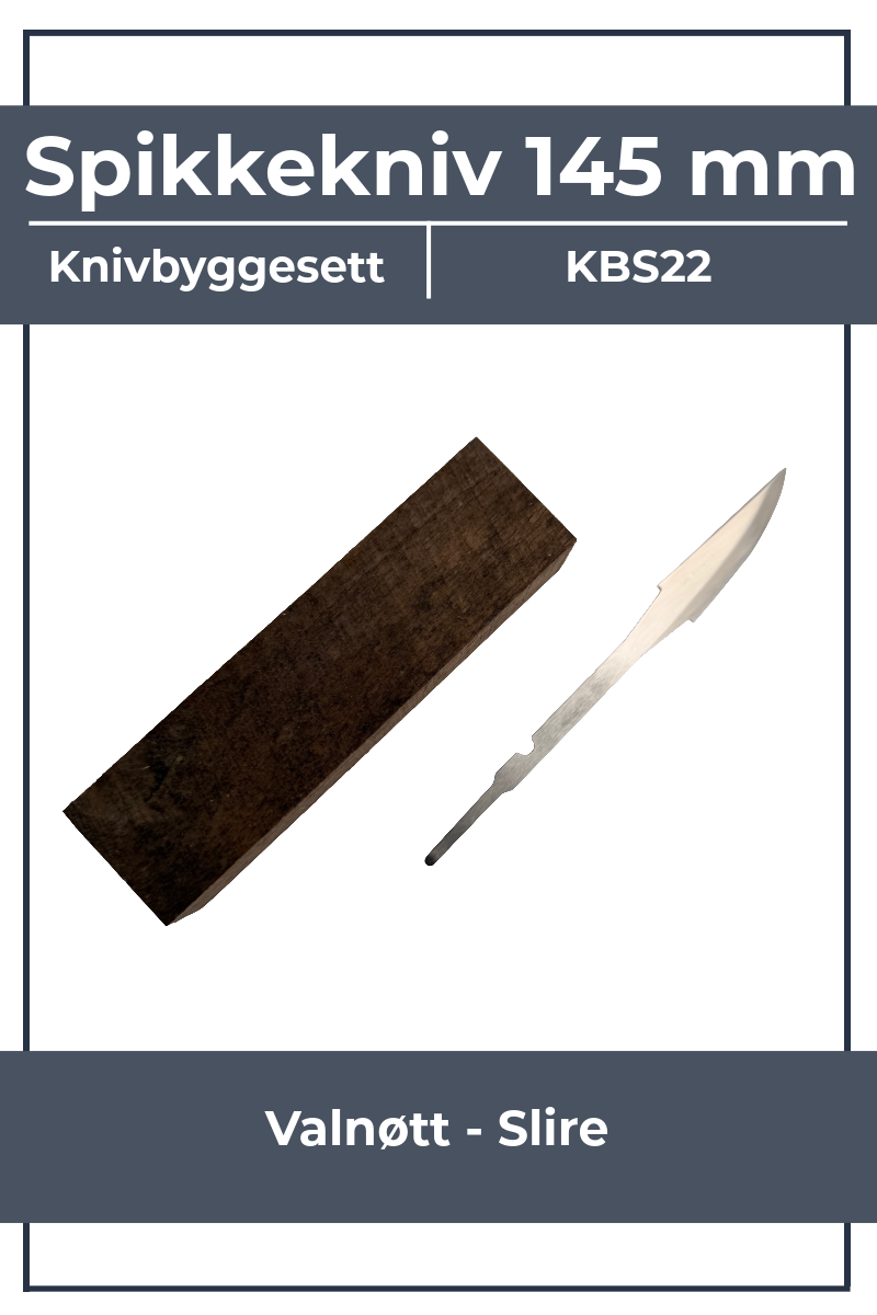 Messerbausatz KBS22 – Mora 120 und Walnuss