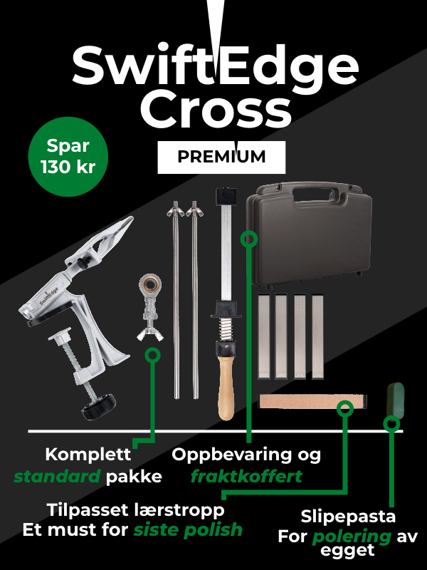 SwiftEdge Cross: Messerschärfsystem mit einstellbarem Winkel und Diamantschleifsteinen
