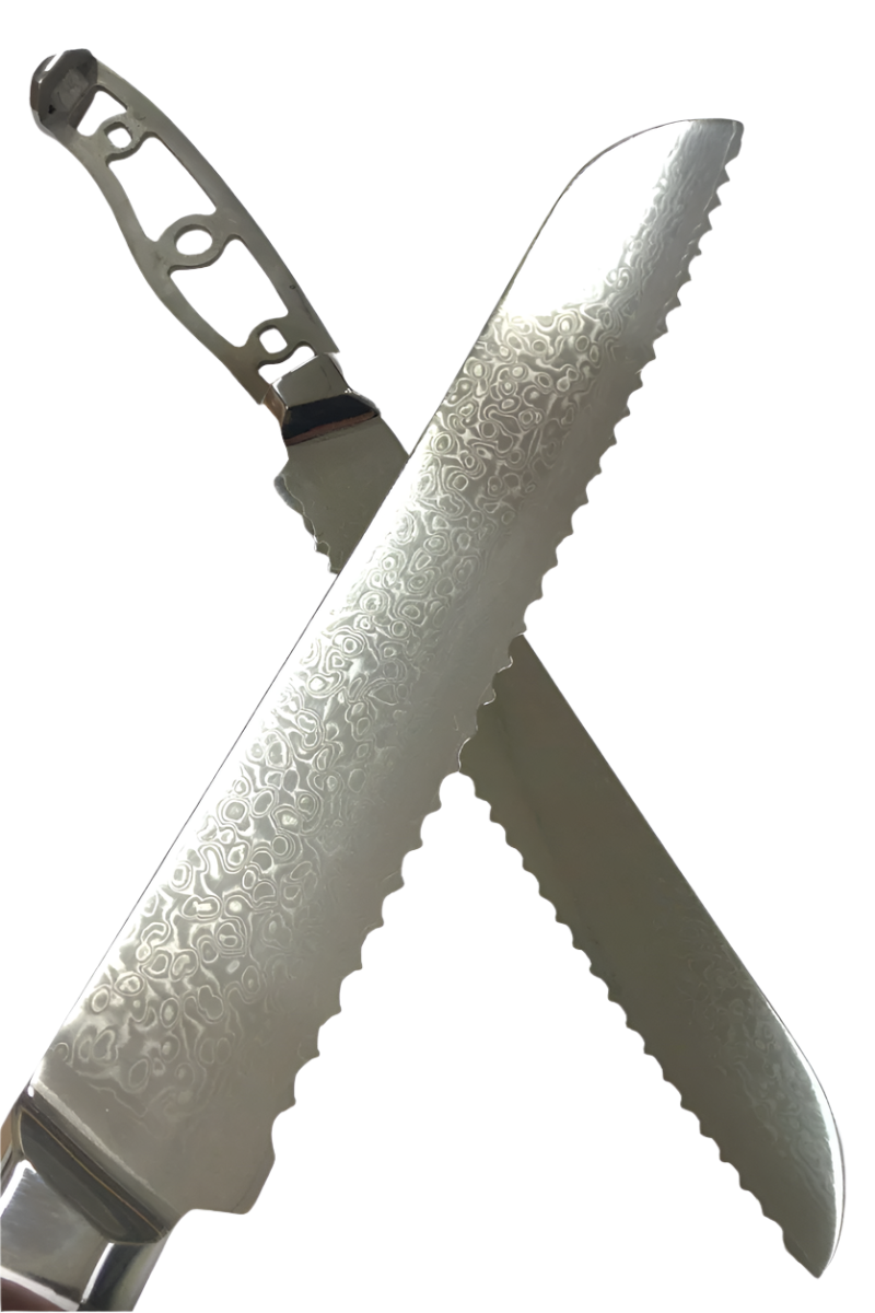 Brotmesser-Klinge - VG10 Damast-Kochmesser