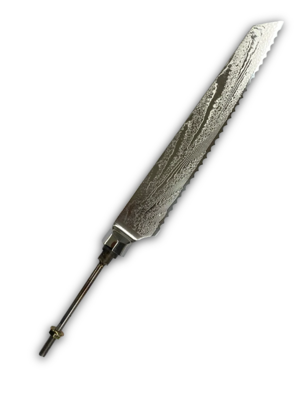 Brotmesser-Klinge - AUS10 Damast-Kochmesser