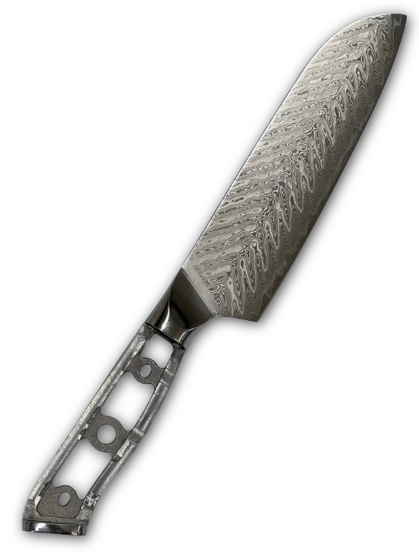 Herring Santoku - VG10 Damast Kochmesser 7"