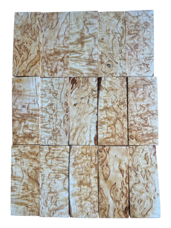 Naturbelassenes Maserbirkenholz, extra groß, ca. 40x50x120 mm