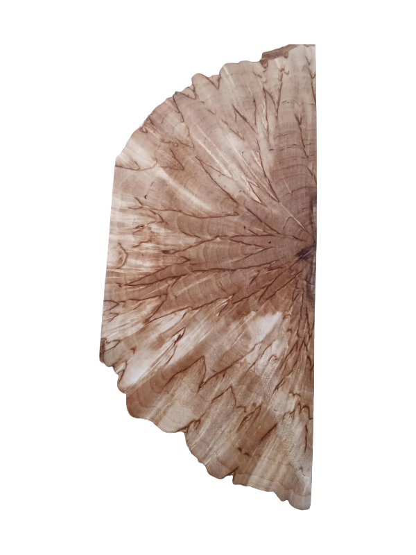 Naturbelassenes Maserbirkenholz, quergeschnitten (X-cut), ca. 30x40x140mm