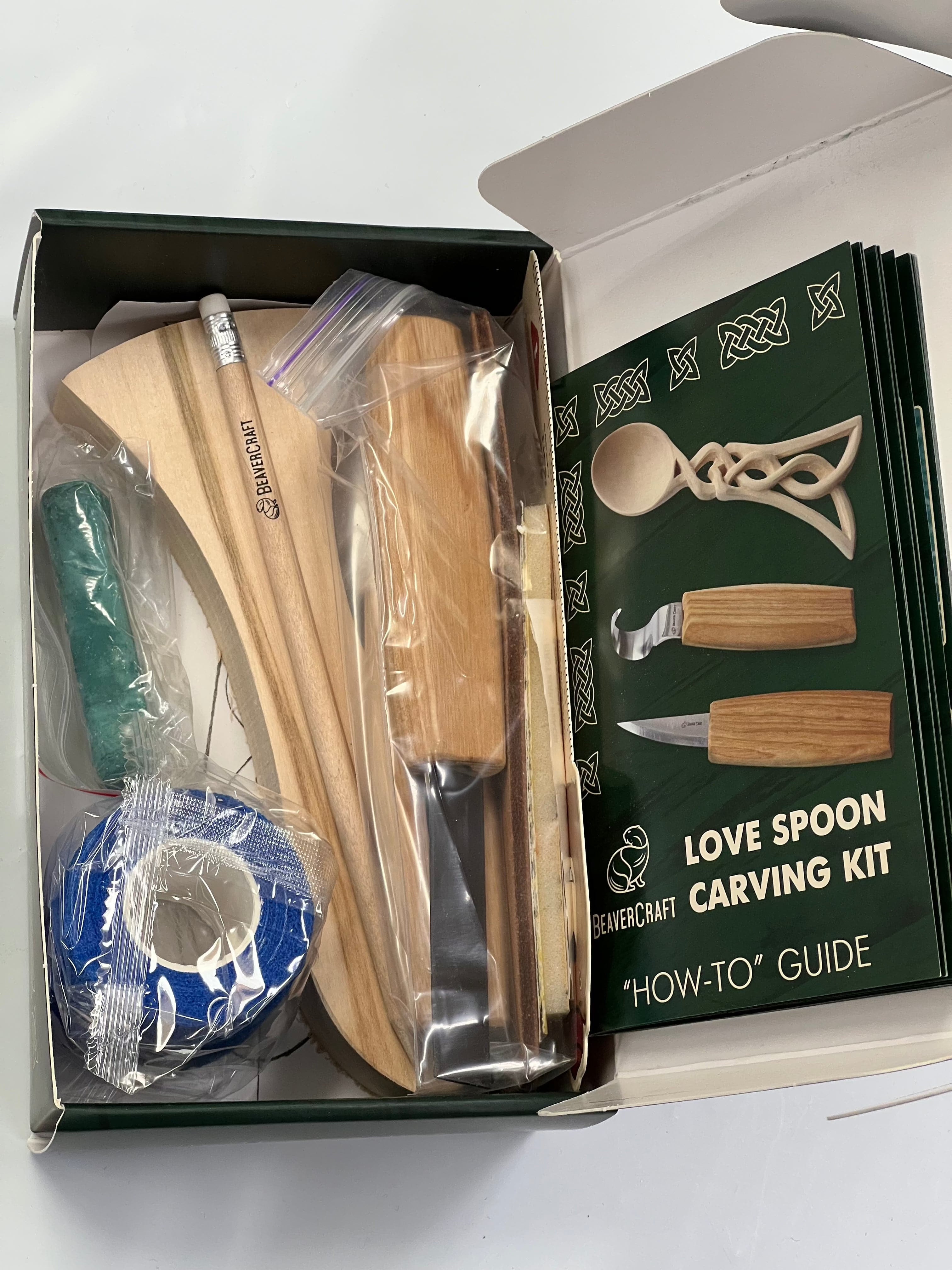 Holzschnitz-Set DIY04 Liebeslöffel