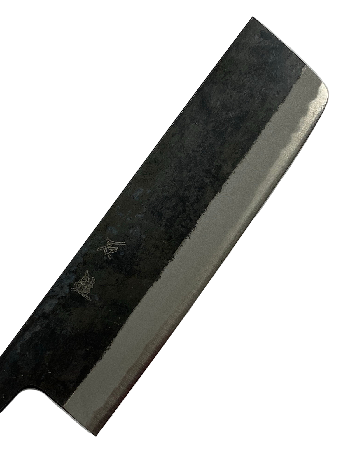 Nakiri 180 Blau 2 Japanische handgeschmiedete Messerklinge