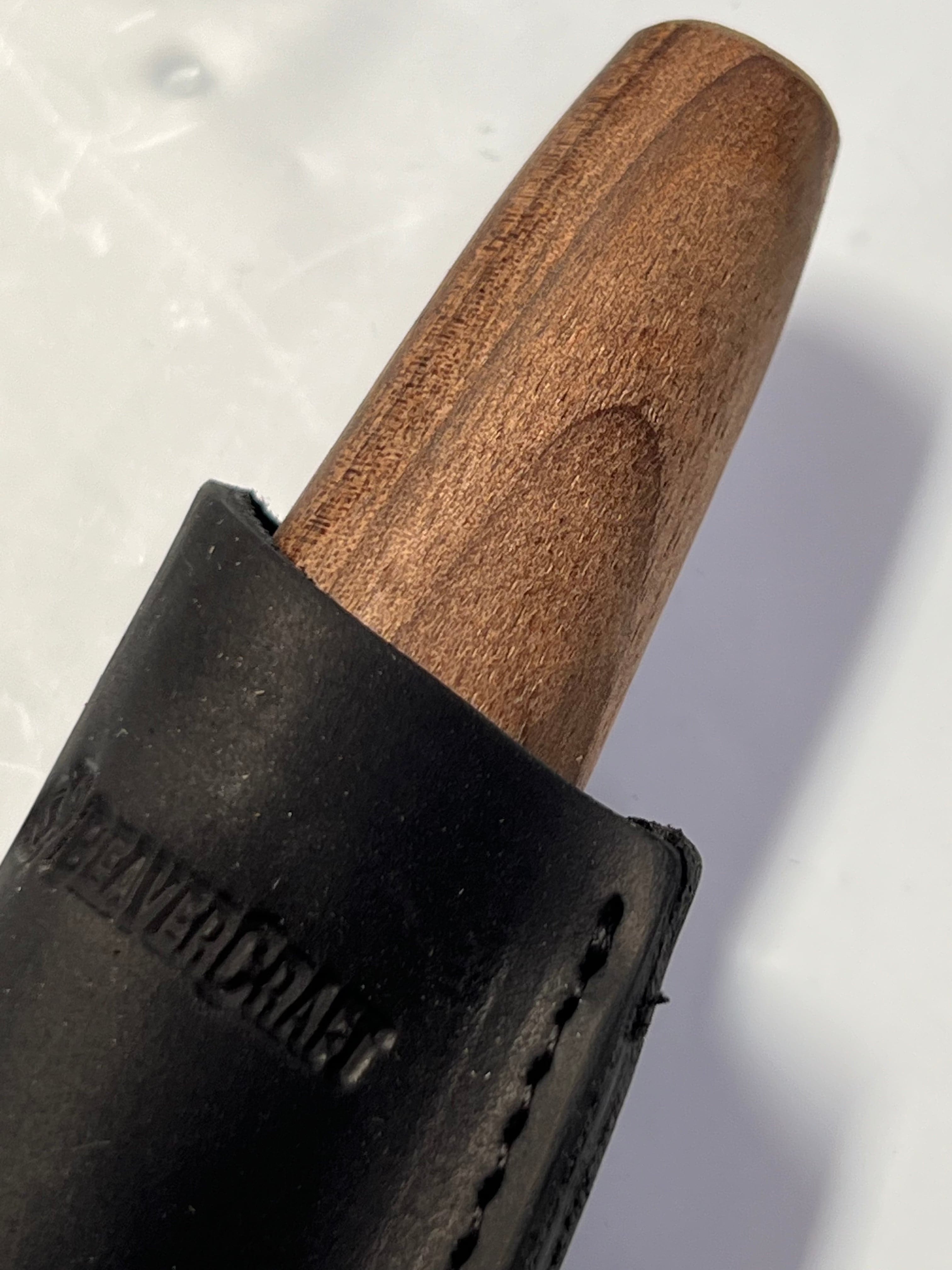 Holzschnitzmesser 78 mm C4X mit Lederscheide Beaver Craft