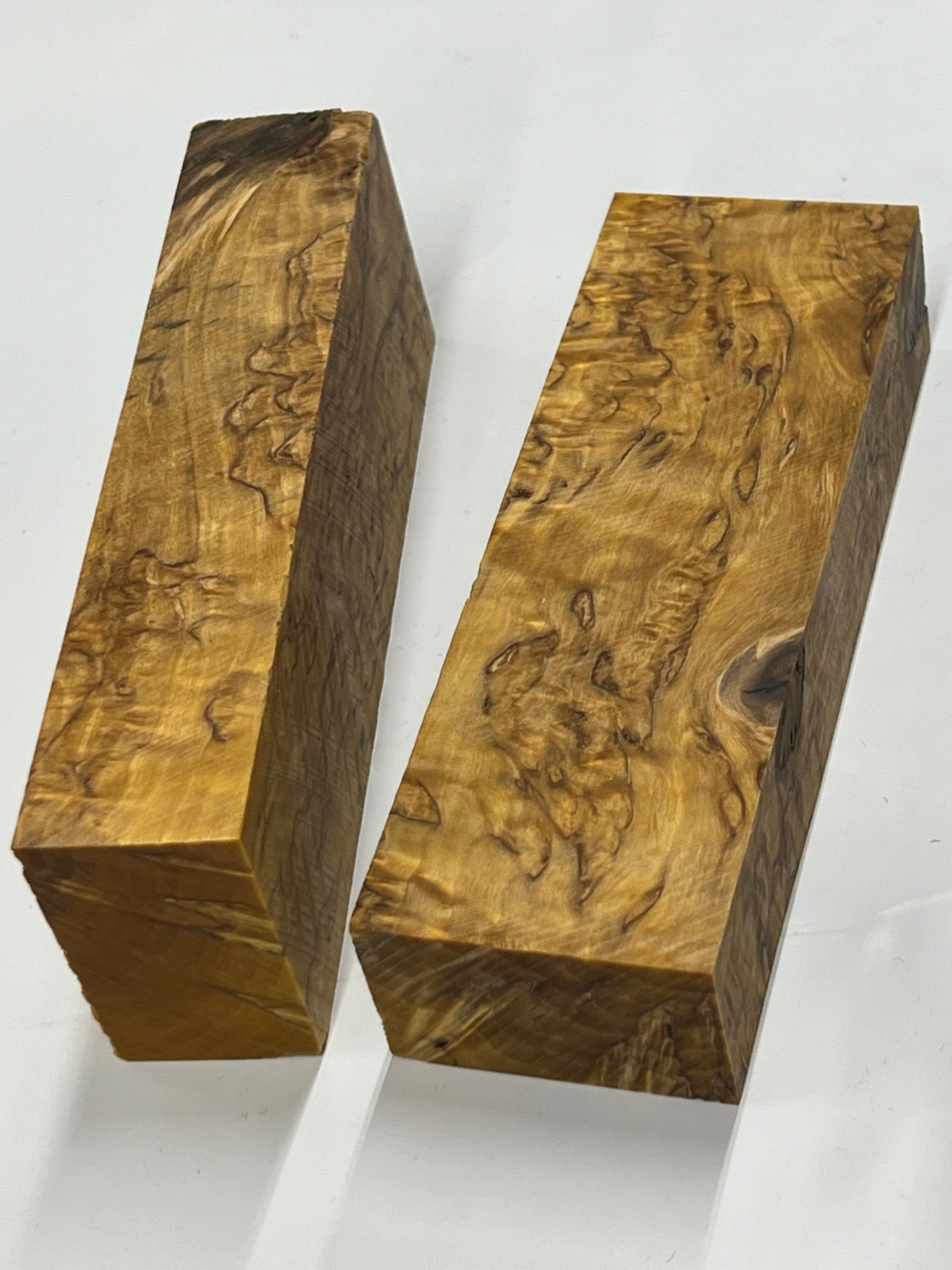 Maserbirke Gelb - Stabilisiertes Griffrohling