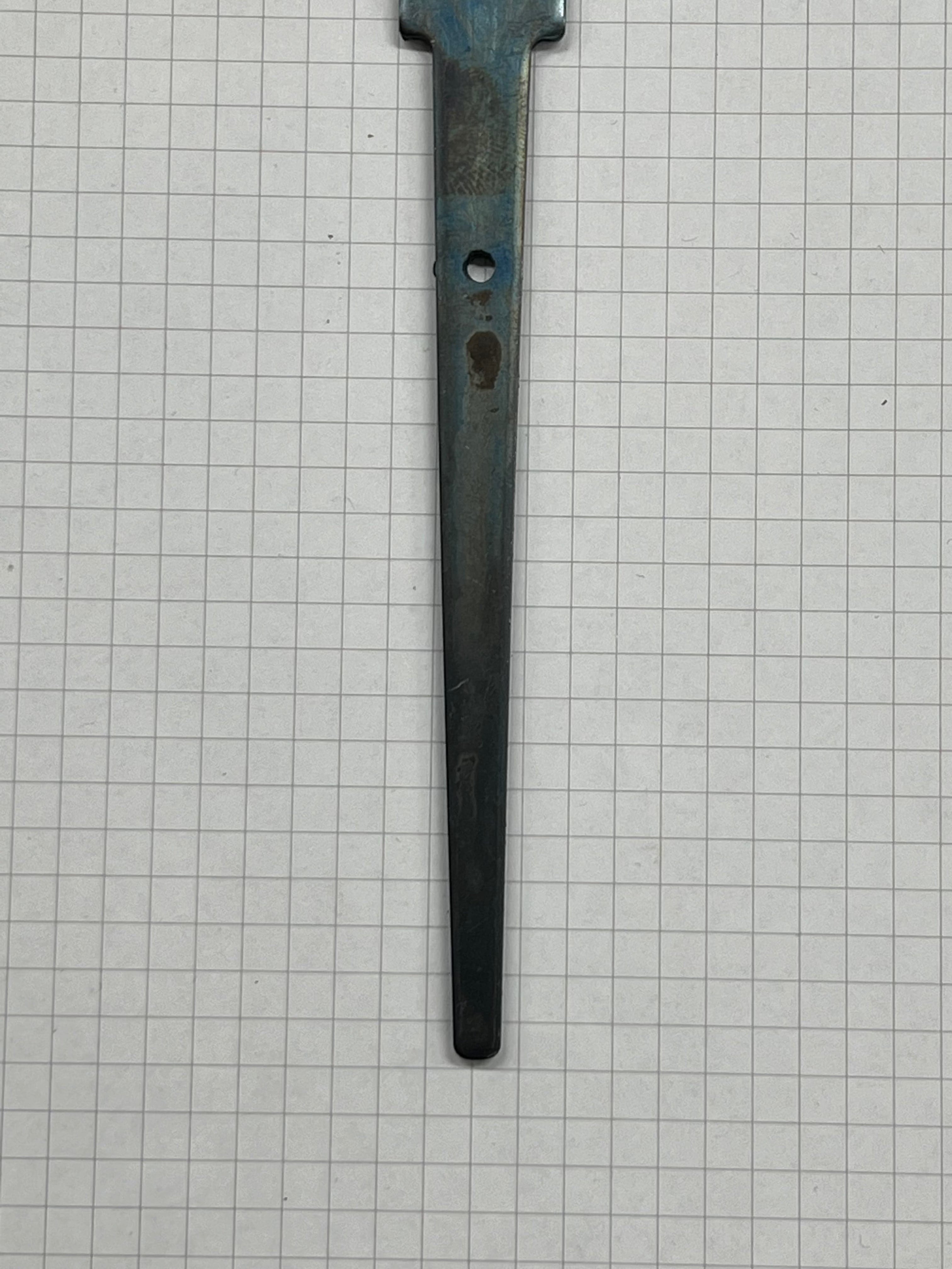 Messerklingenrohling 80mm gehärtet, ungeschliffen