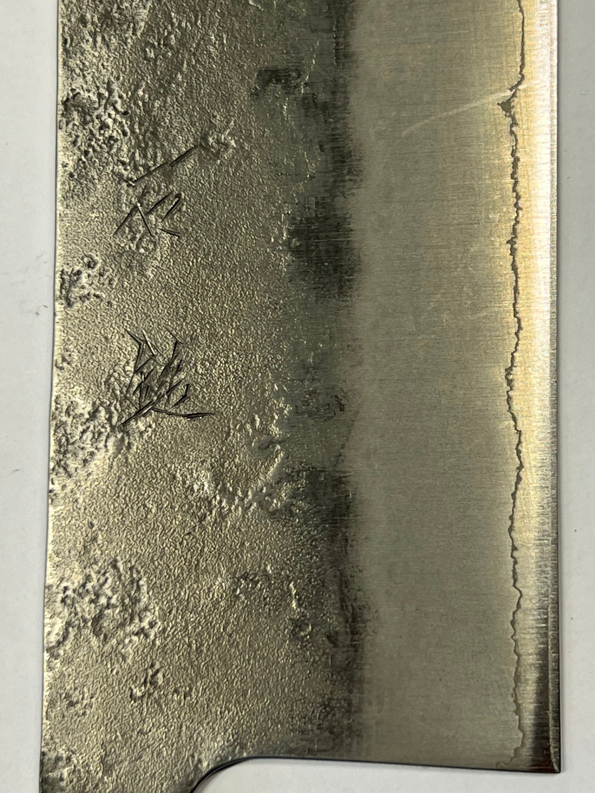 Nakiri 165 Silver3 Japanisch handgeschmiedete Messerklinge