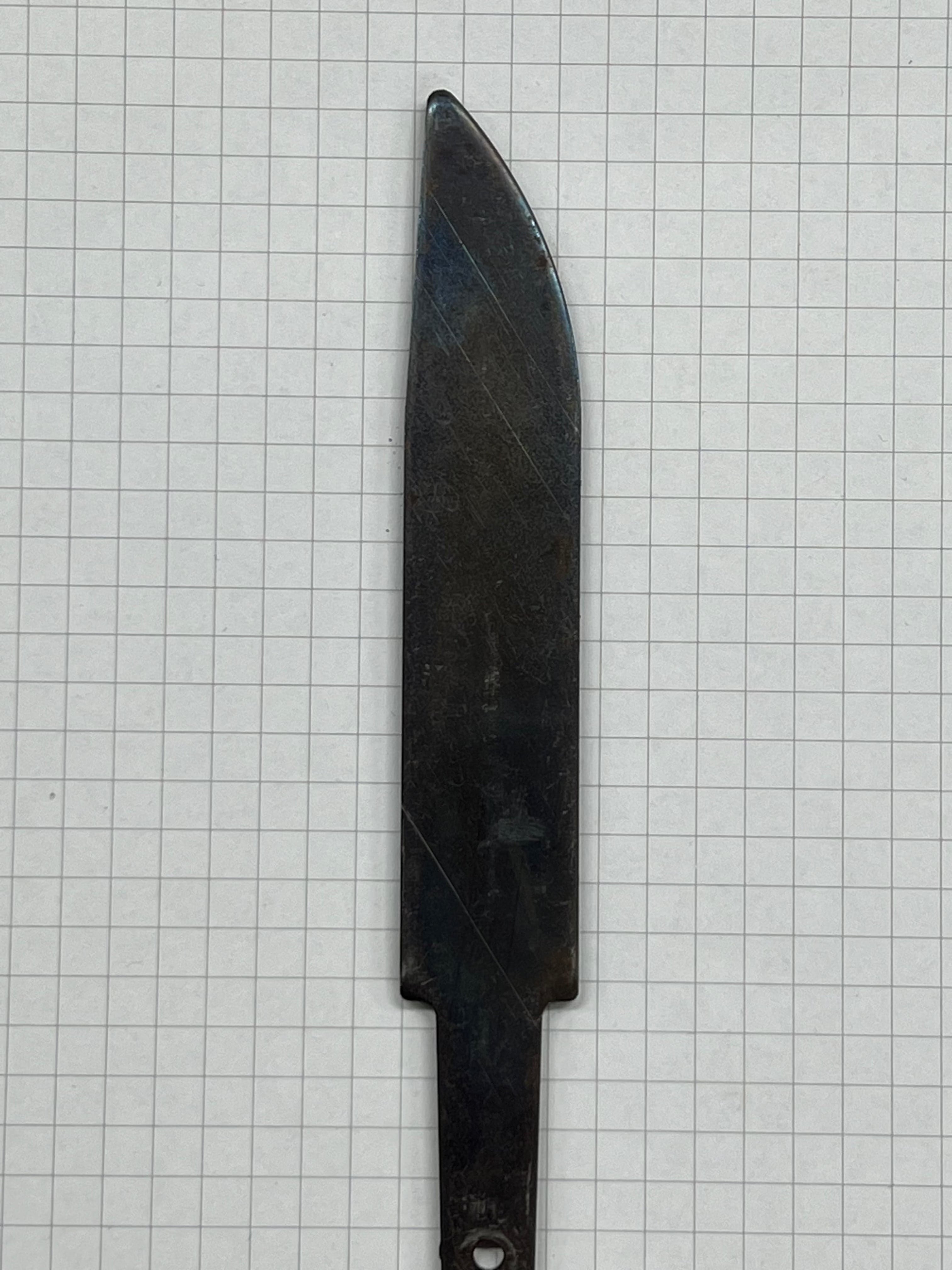 Klingenrohling 90 mm fertig gehärtet ungeschliffen