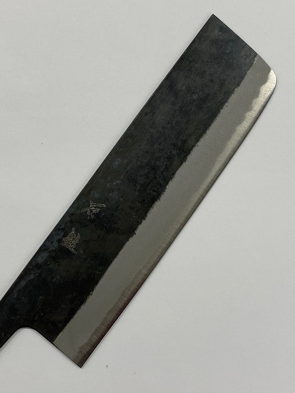 Nakiri 180 Blau 2 Japanische handgeschmiedete Messerklinge