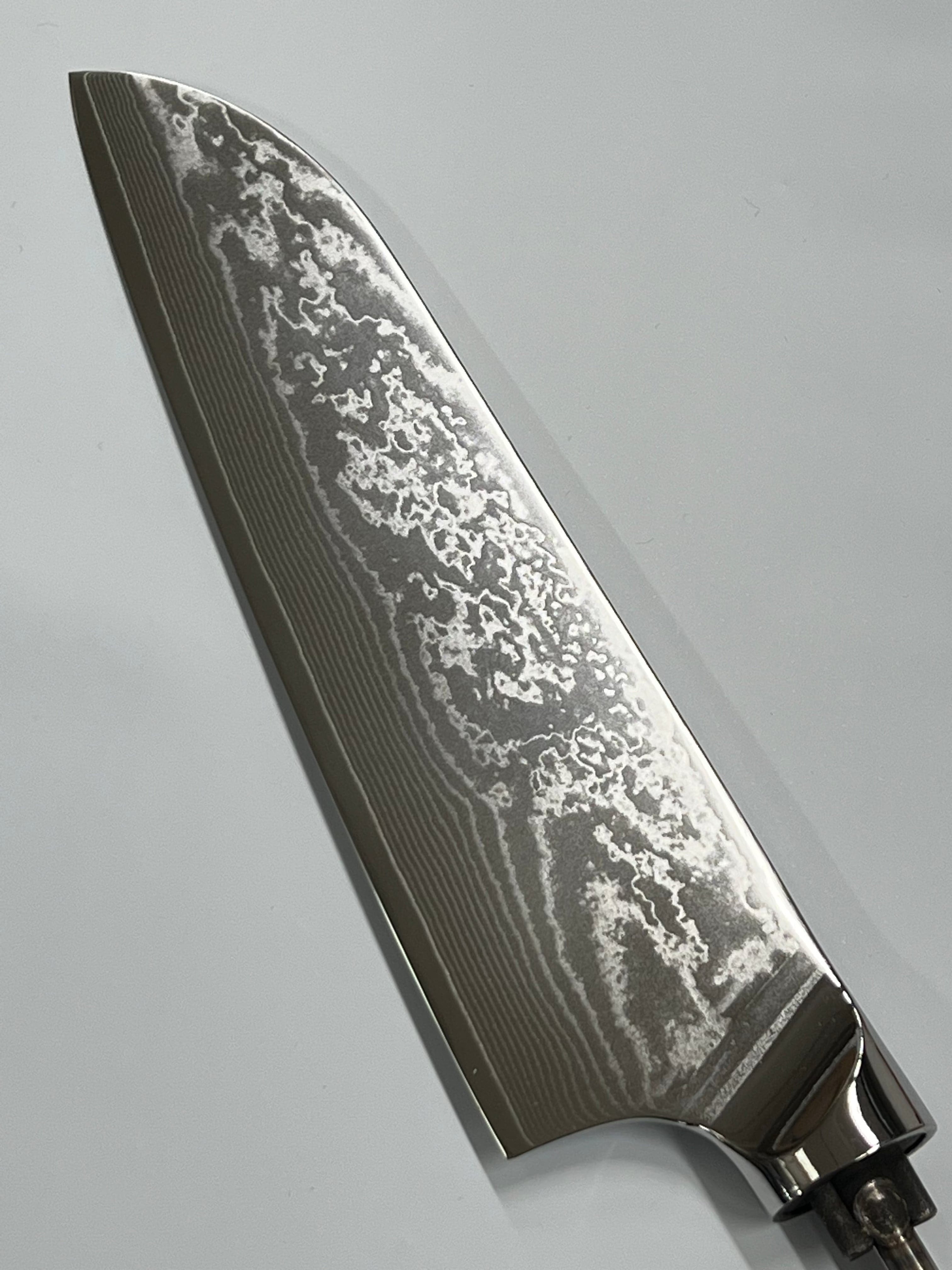 Santoku – Rostfreies Damast-Kochmesser 8" mit durchgehendem Erl