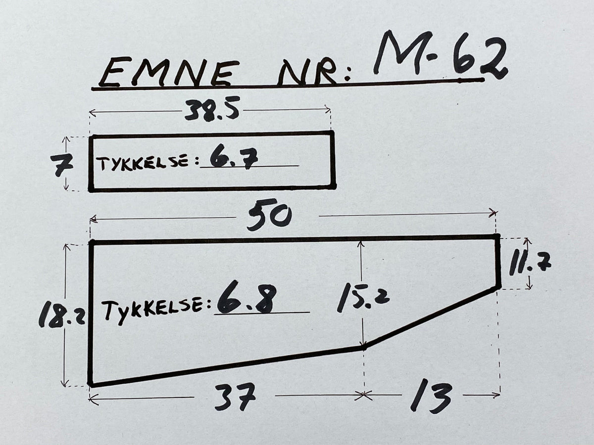 Flintholz-Rohling Türkischer Nussbaum Grad 4 M-62