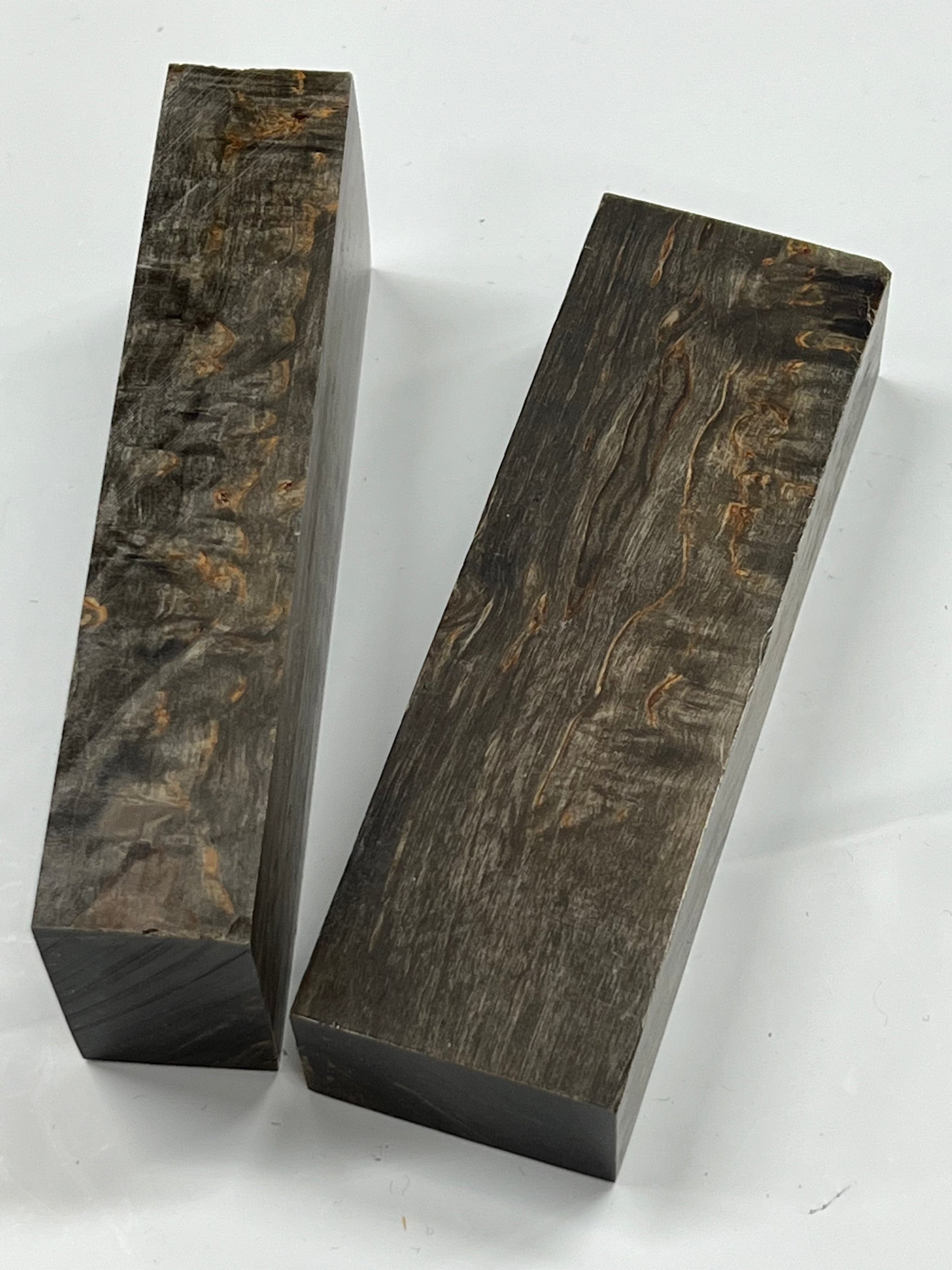 Maserbirke Schwarz - Stabilisiertes Griffstück