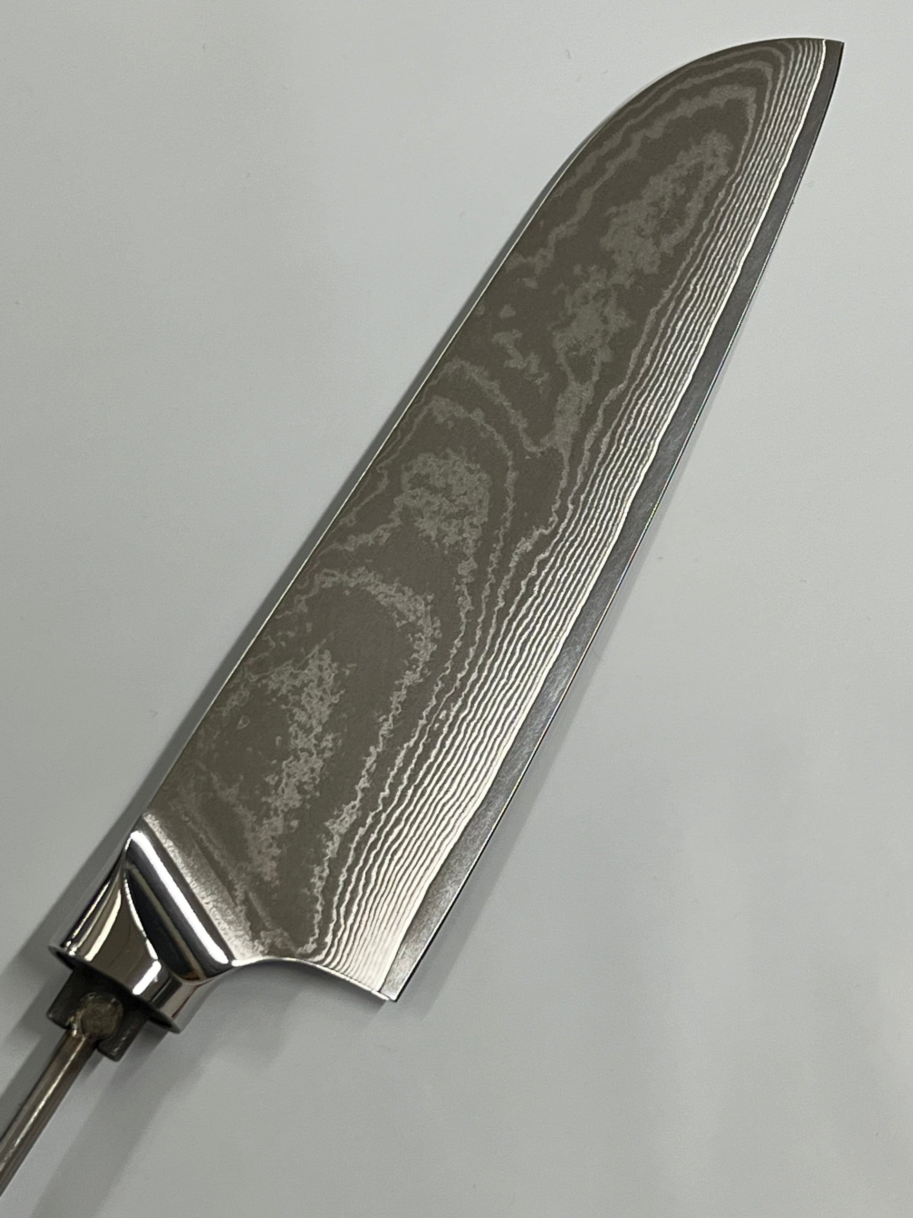 Santoku – Rostfreies Damast-Kochmesser 8" mit durchgehendem Erl