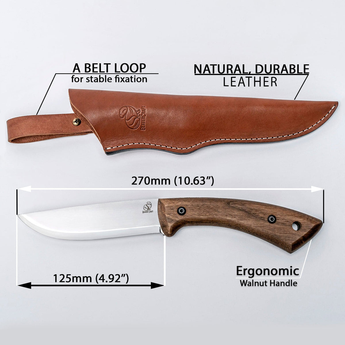 BSH1 Dune Bushcraft-Messer mit Scheide