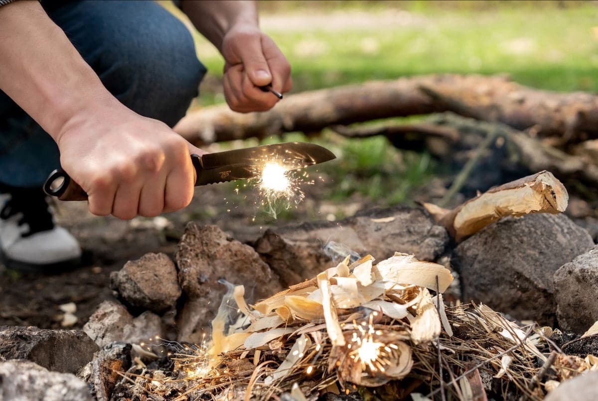 BSH4 Dusk-Kit Bushcraft-Messerklinge mit Schrauben
