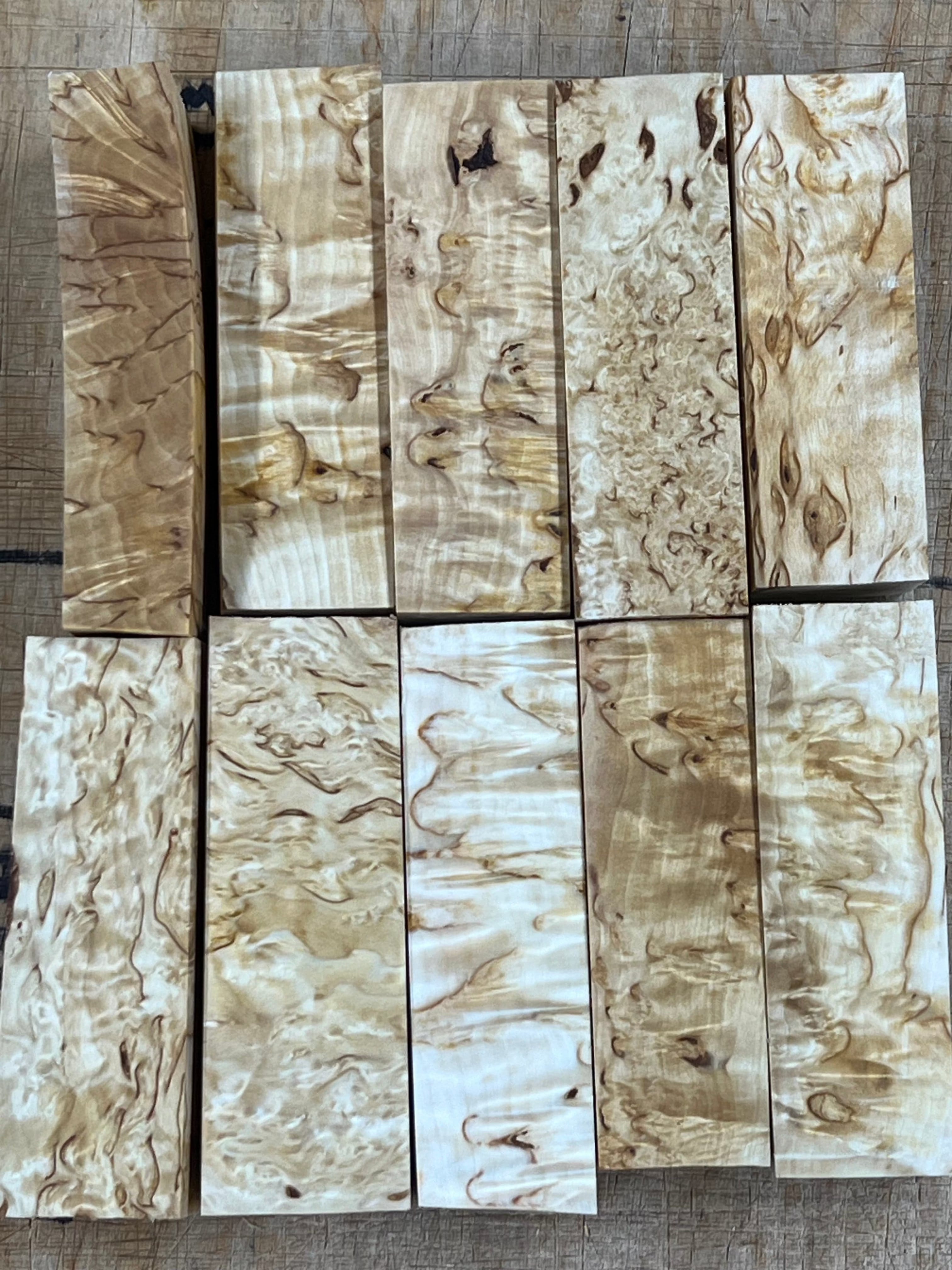 Naturbelassenes Waldbirken-Maserholz ca. 30x40x120