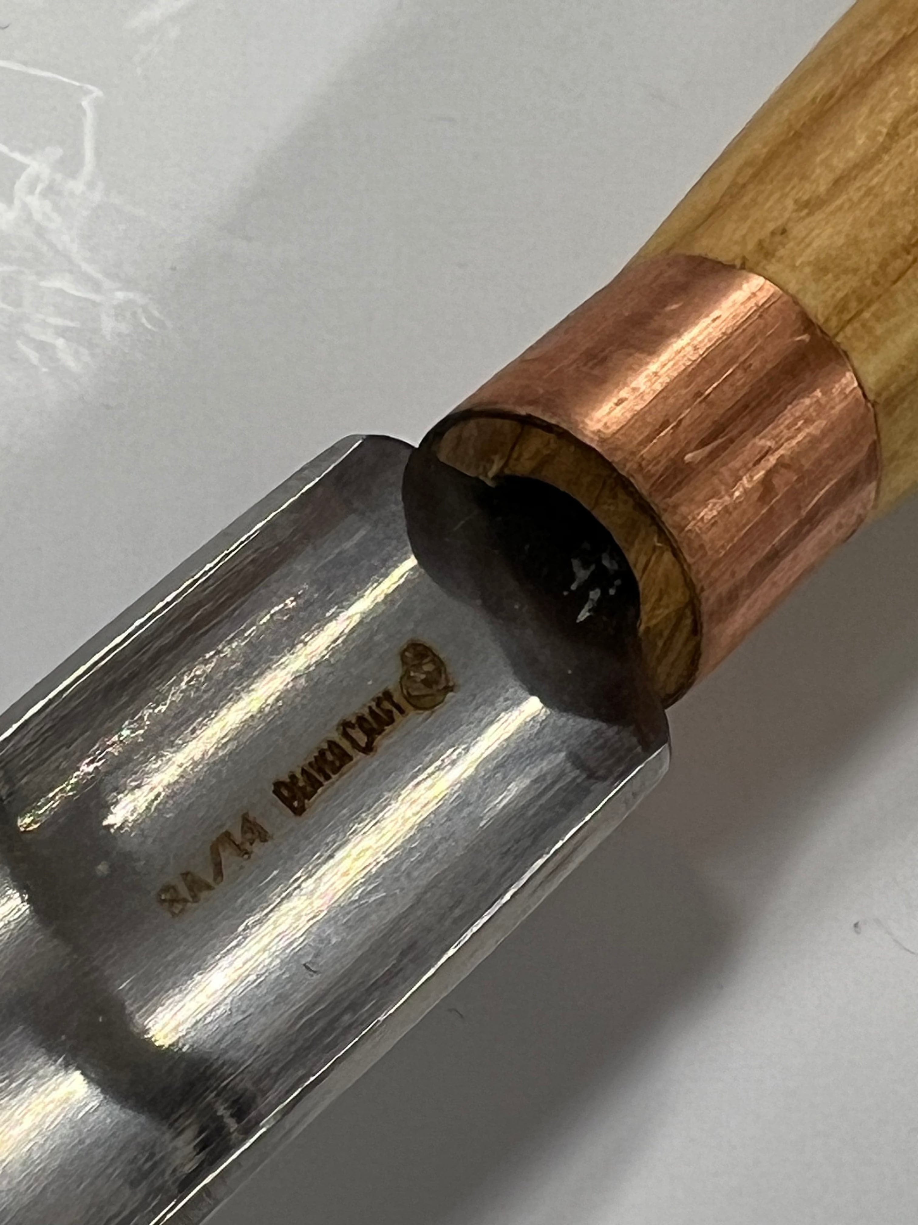 Holzbildhauereisen 80x14mm gebogener Hohlmeißel K8A/14
