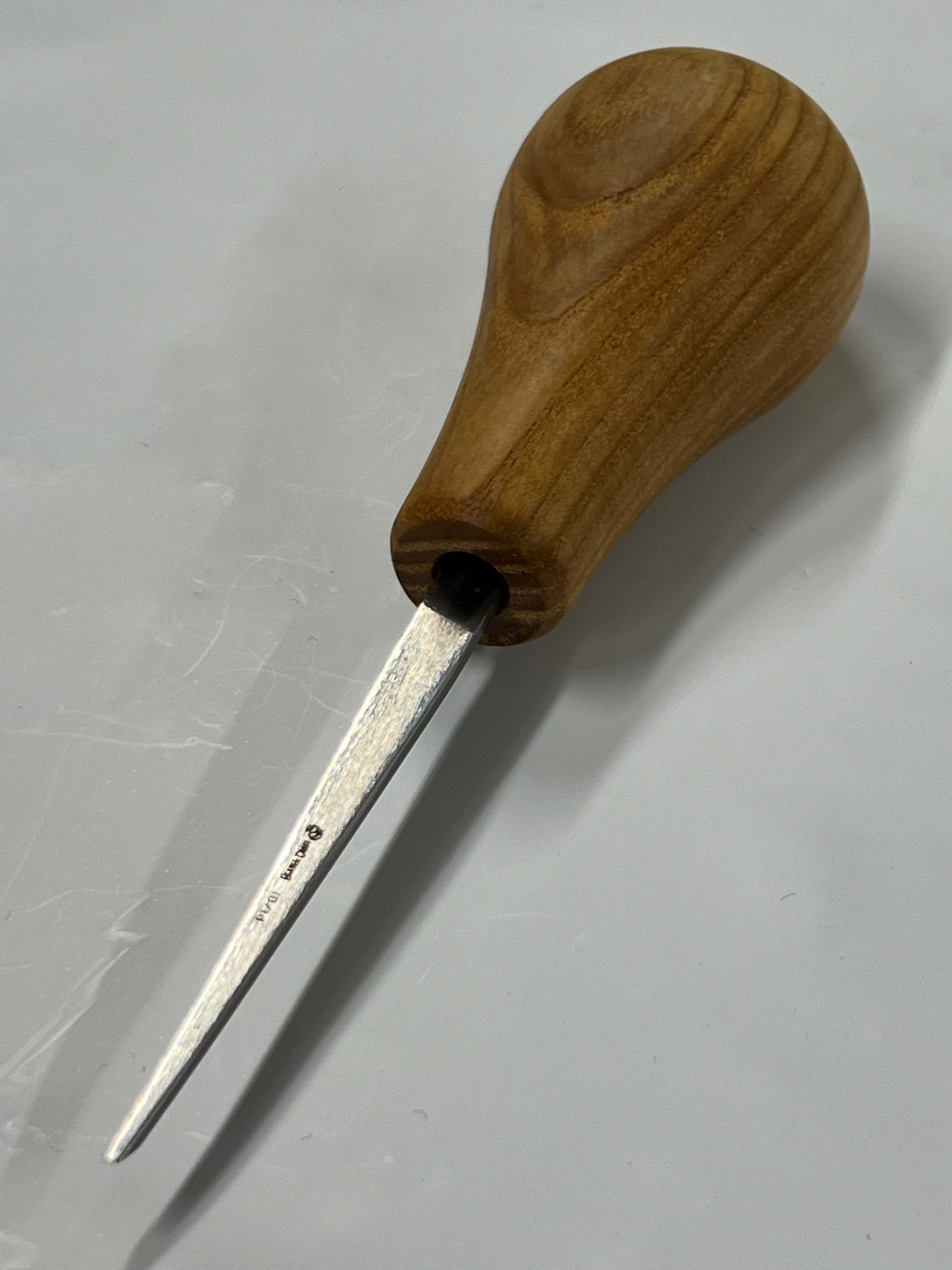 Holzeisen 75x1 mm, gerade flache Meißel P1/01 mit Kugelheft