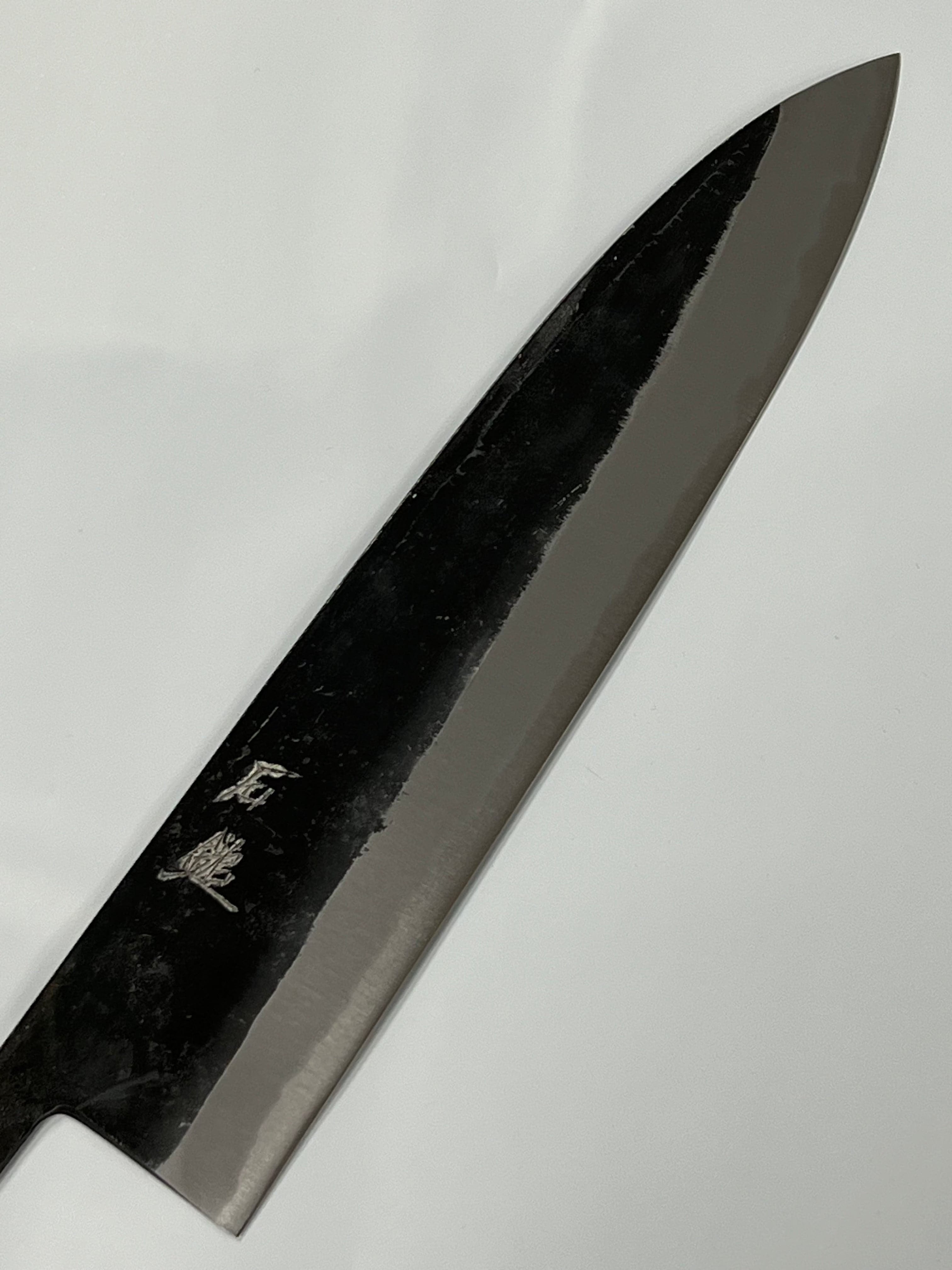 Kurouchi Gyuto 210 Blau 2 Japanische handgeschmiedete Messerklinge