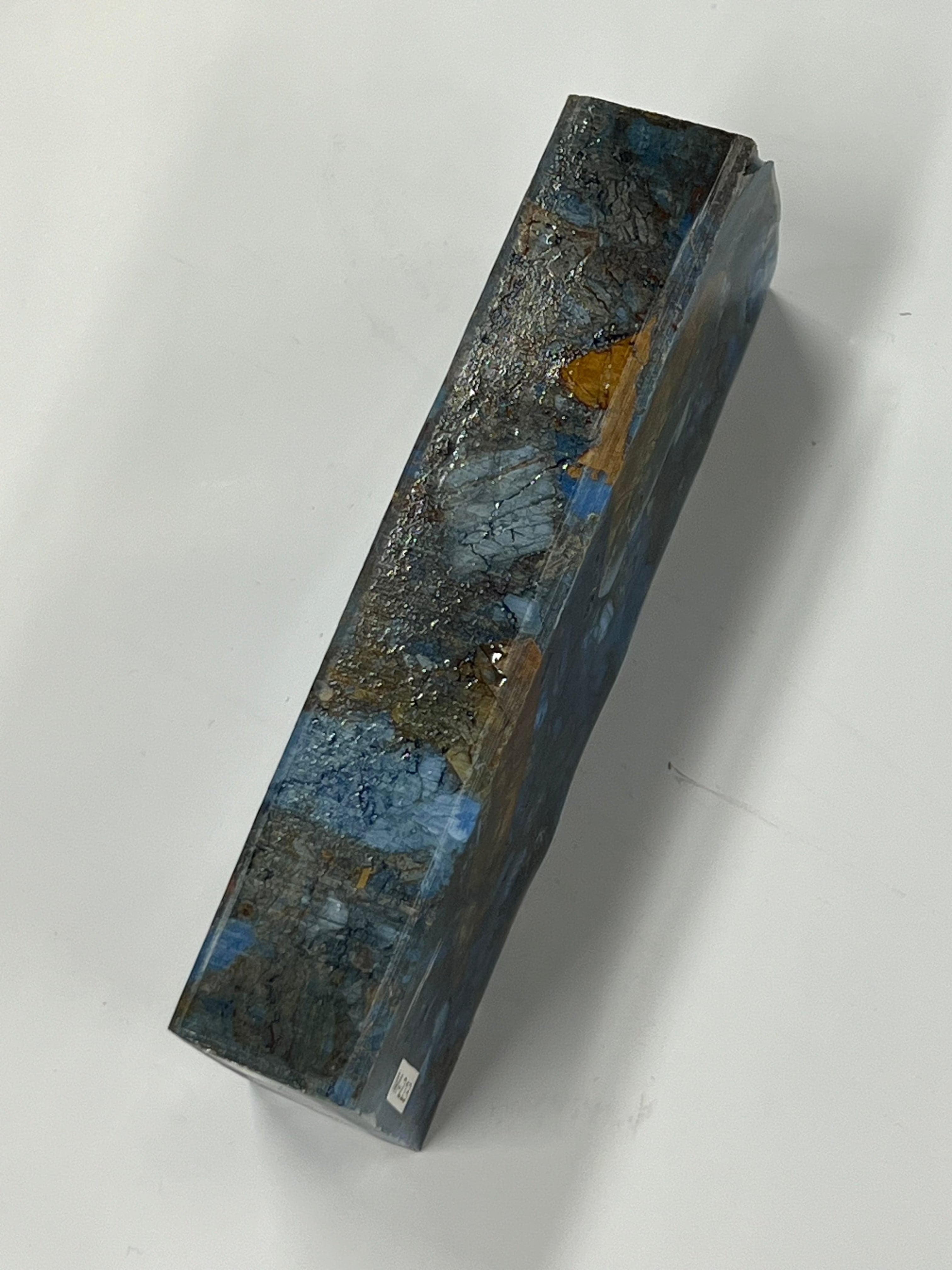 Mammut-Stoßzahn Griffschalenrohling M213 Blue Fusion Block