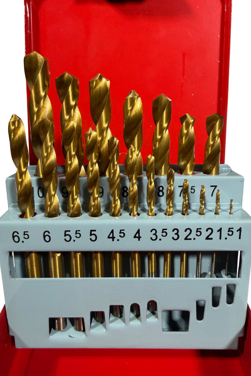 Bohrer-Set 19-tlg. 1-10 mm Universalbohrer für Stahl