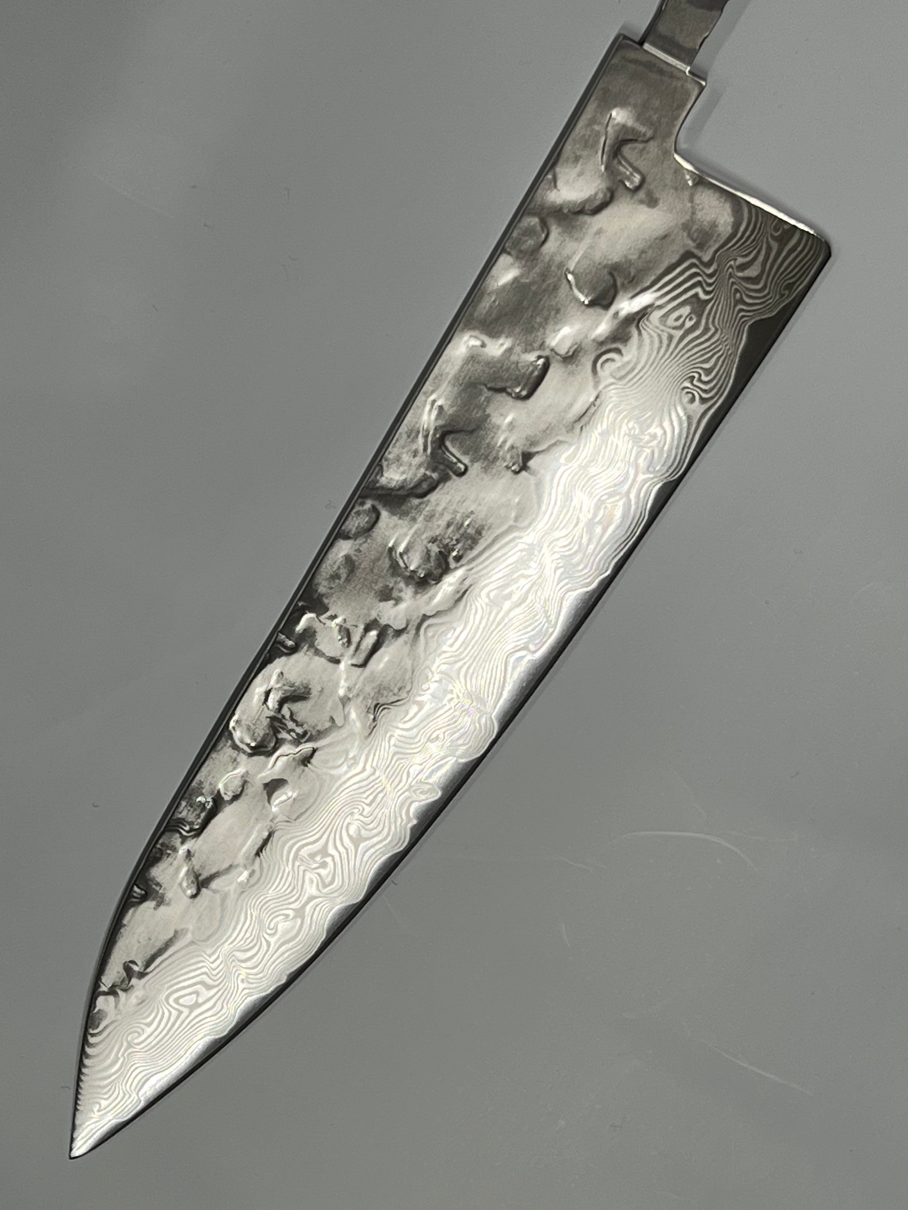 Kochmesser 200mm VG-10 poliert Brute de Forge Damast