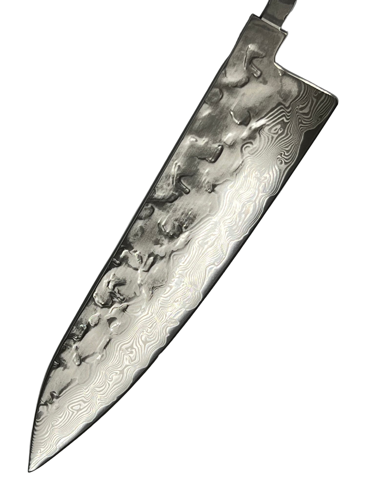Kochmesser 200mm VG-10 poliert Brute de Forge Damast