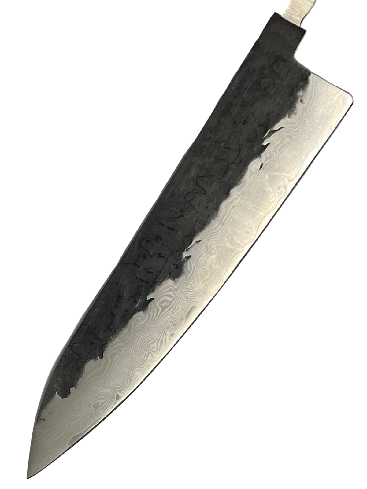 Kochmesser 200 mm VG-10 Schwarz Brute de Forge Damast
