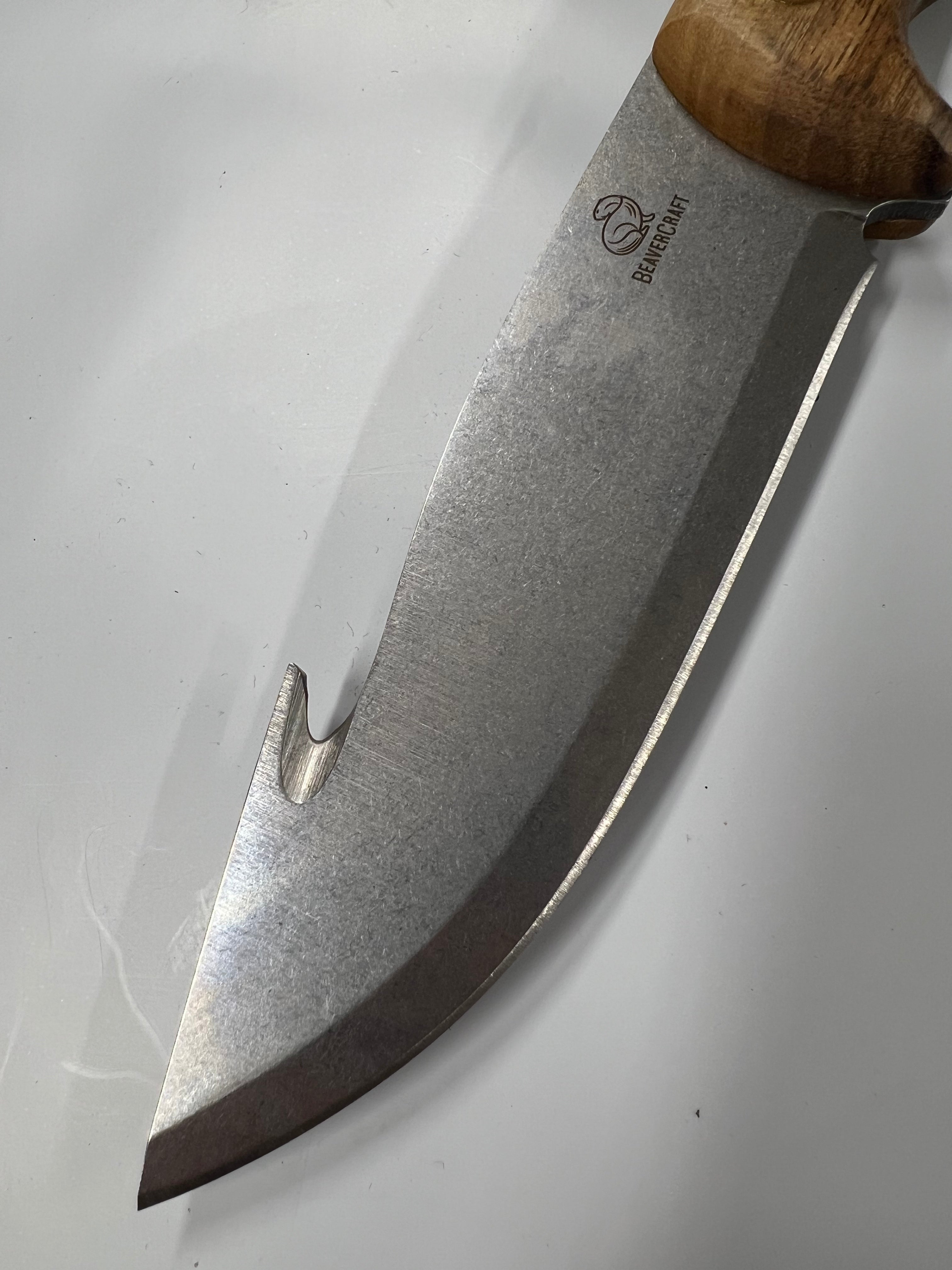 Jagdmesser mit Aufbrechklinge GTK1 mit Lederscheide