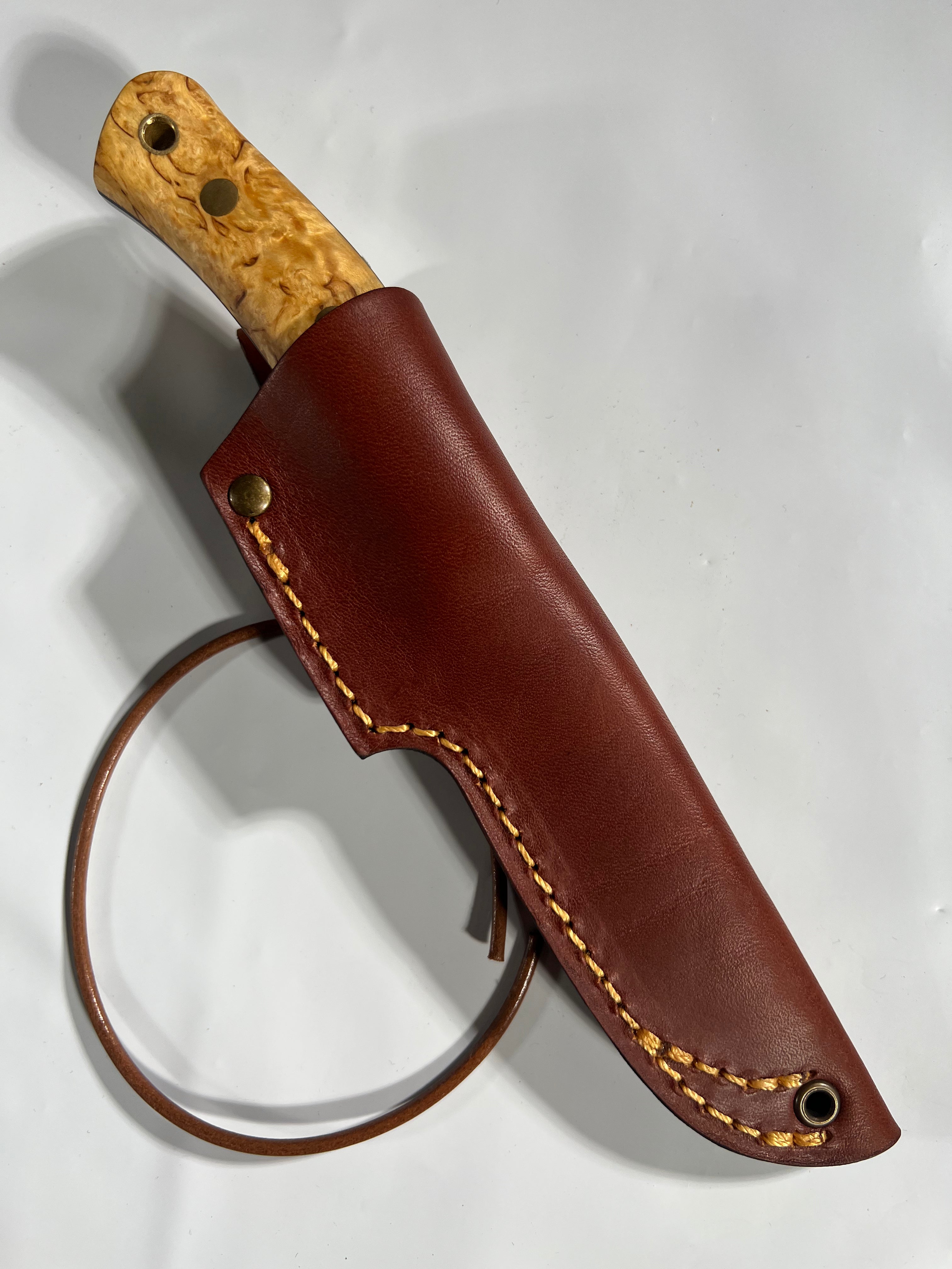 Casström Nr. 10 SFK Messer mit Lederscheide und Leder-Lanyard