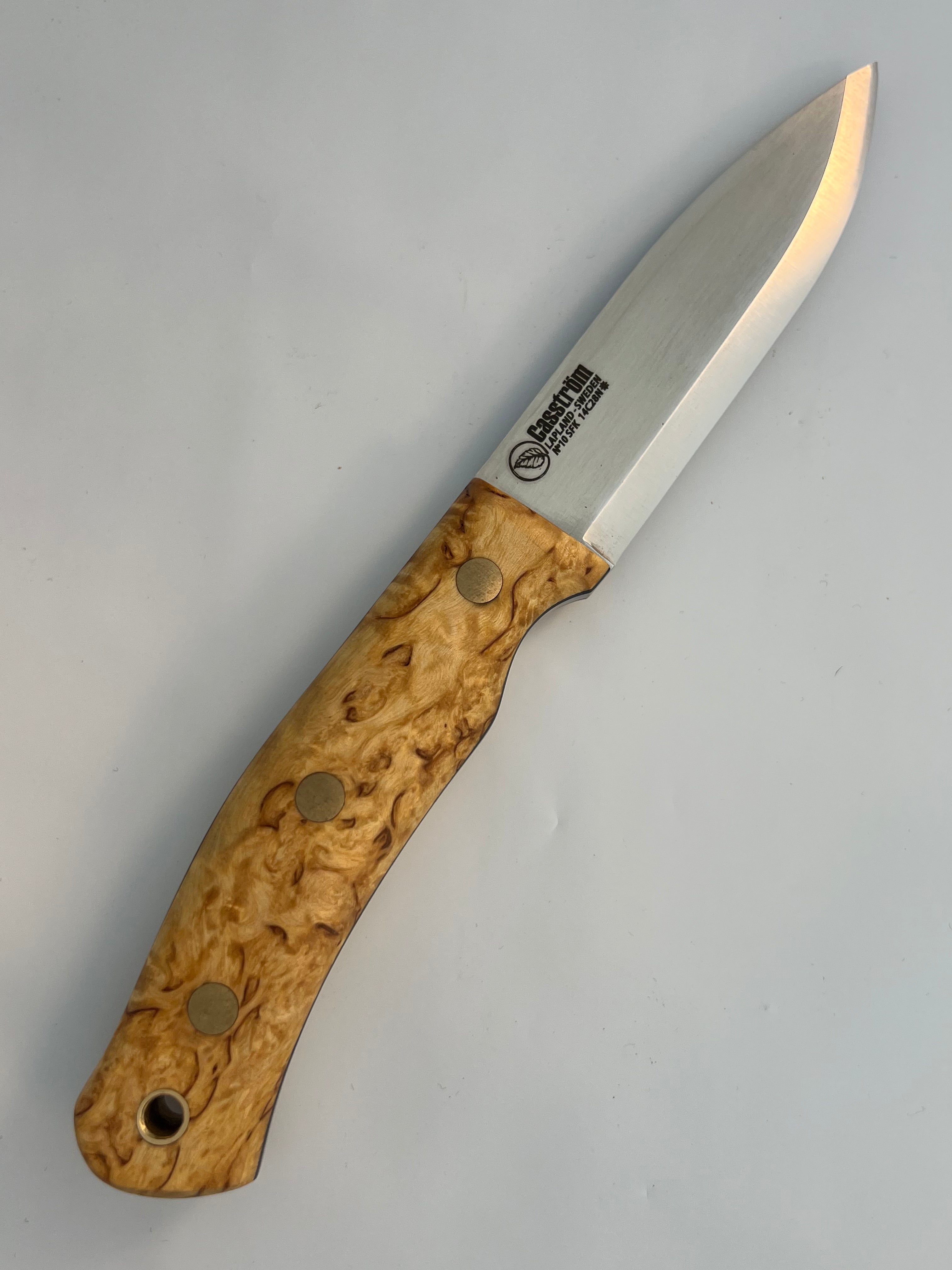 Casström Nr. 10 SFK Messer mit Lederscheide und Leder-Lanyard