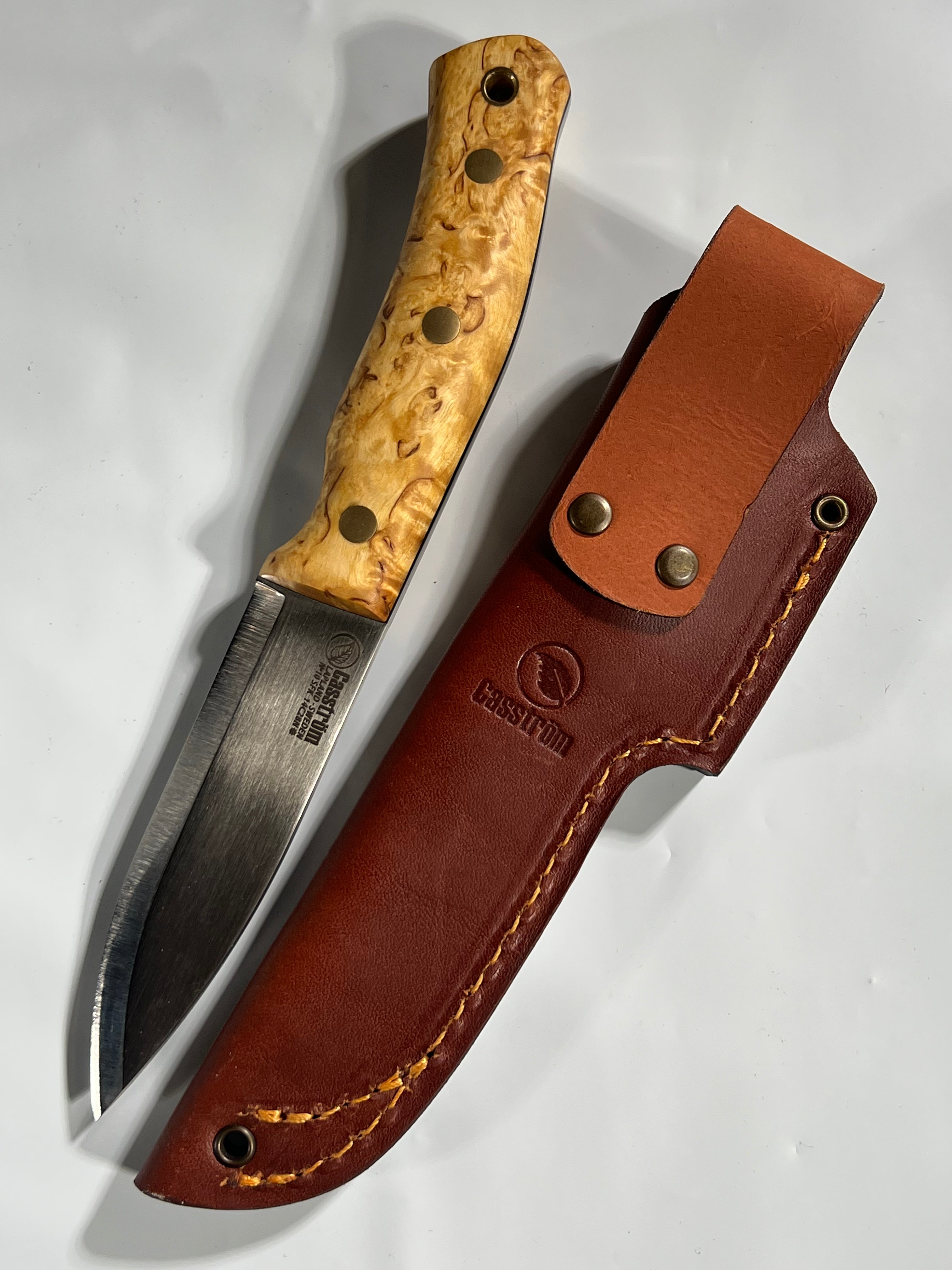 Casström Nr. 10 SFK Messer mit Lederscheide und Leder-Lanyard
