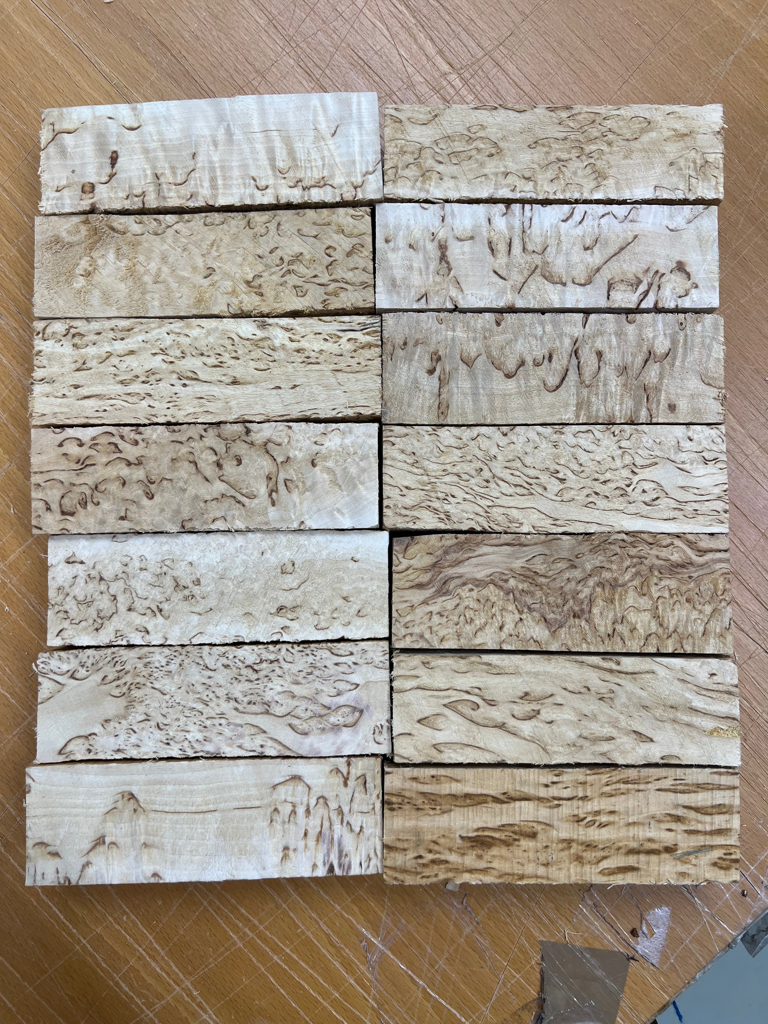 Premium Natur Maserbirke Masurbirke MBS ca. 30x40x125