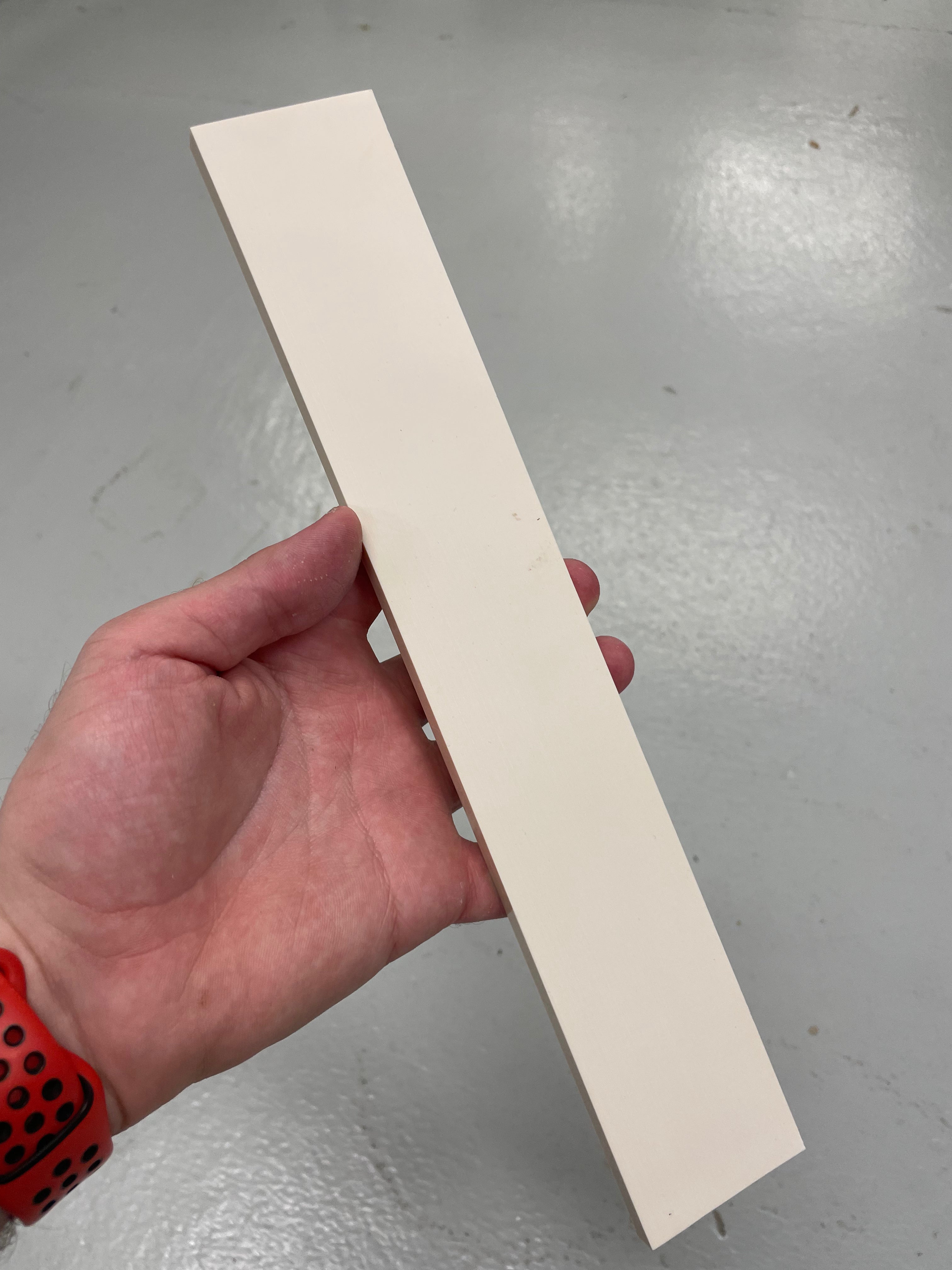 Elforyn - Elfenbeinfarben (Ivory) - Platte 8x50x305mm
