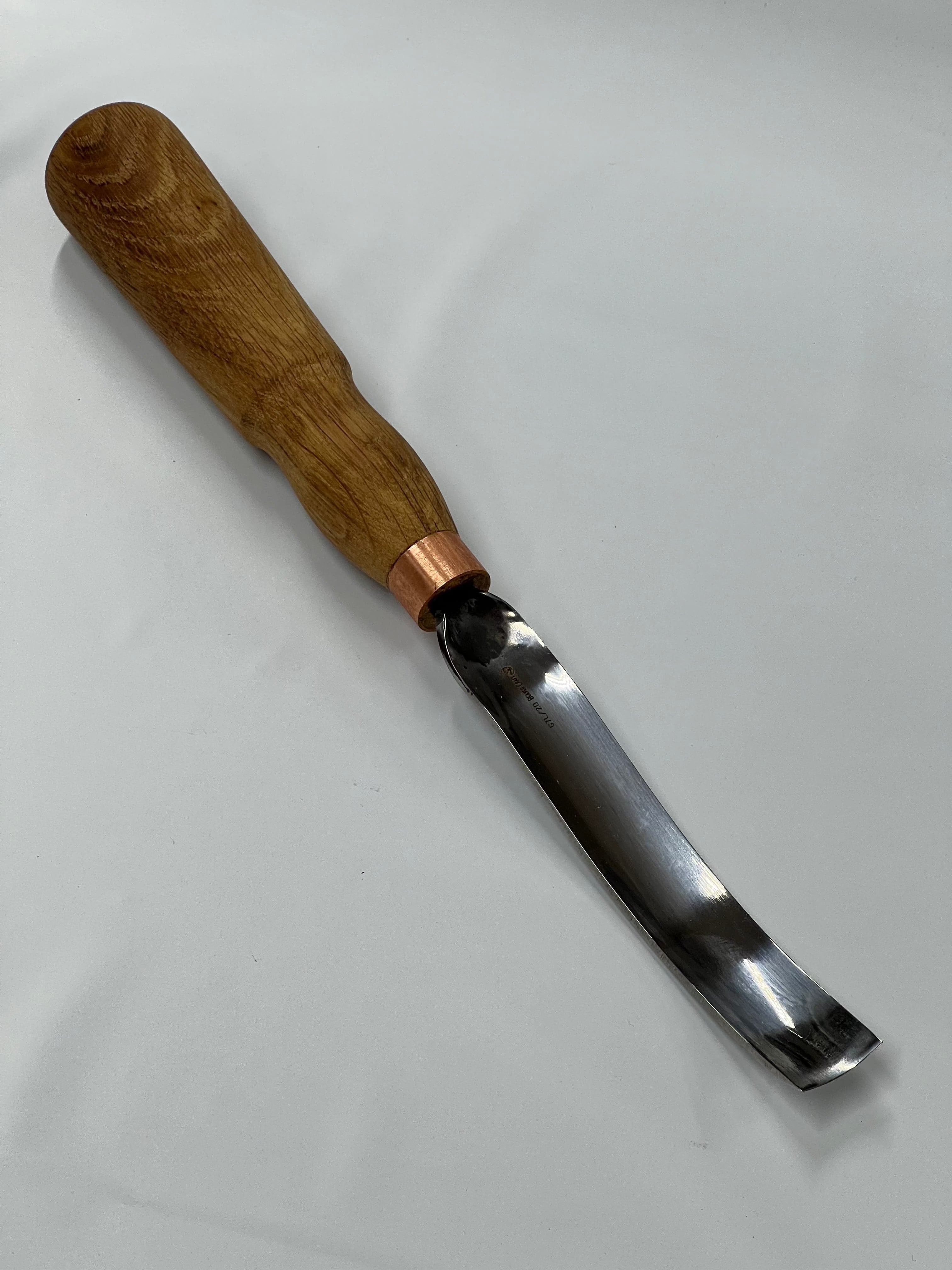 Holzeisen 130x22mm gebogener Hohlbeitel