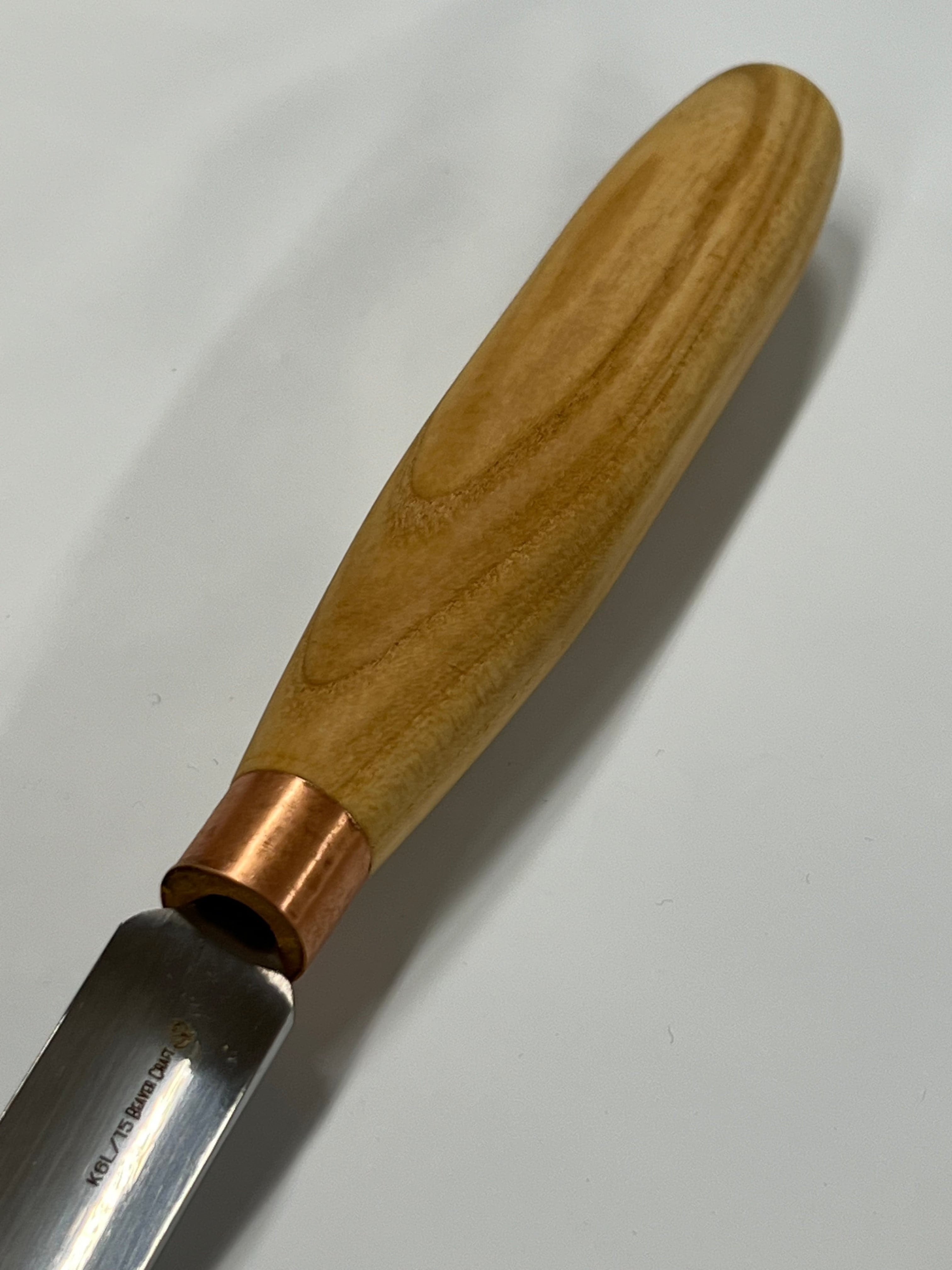 Holzbildhauer-Hohlbeitel 80x15mm gebogen K6L/15