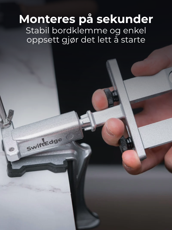 SwiftEdge Cross: Messerschärfsystem mit einstellbarem Winkel und Diamantschleifsteinen