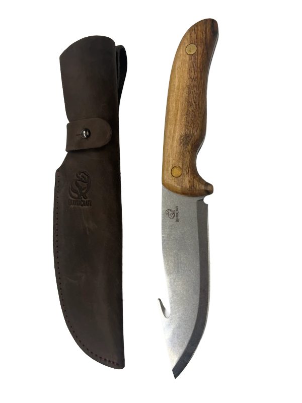 Jagdmesser mit Aufbrechklinge GTK1 mit Lederscheide