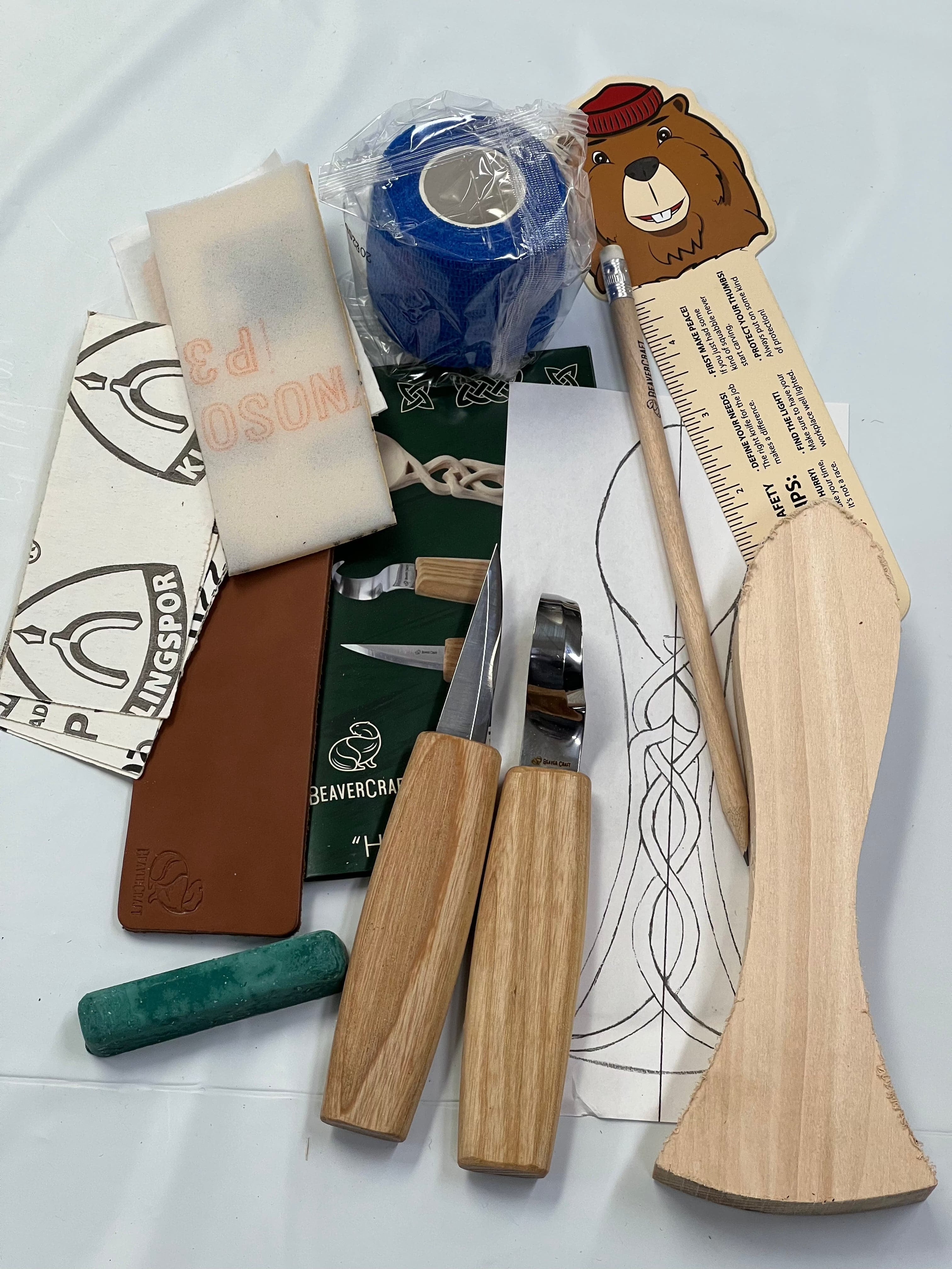 Holzschnitz-Set DIY04 Liebeslöffel