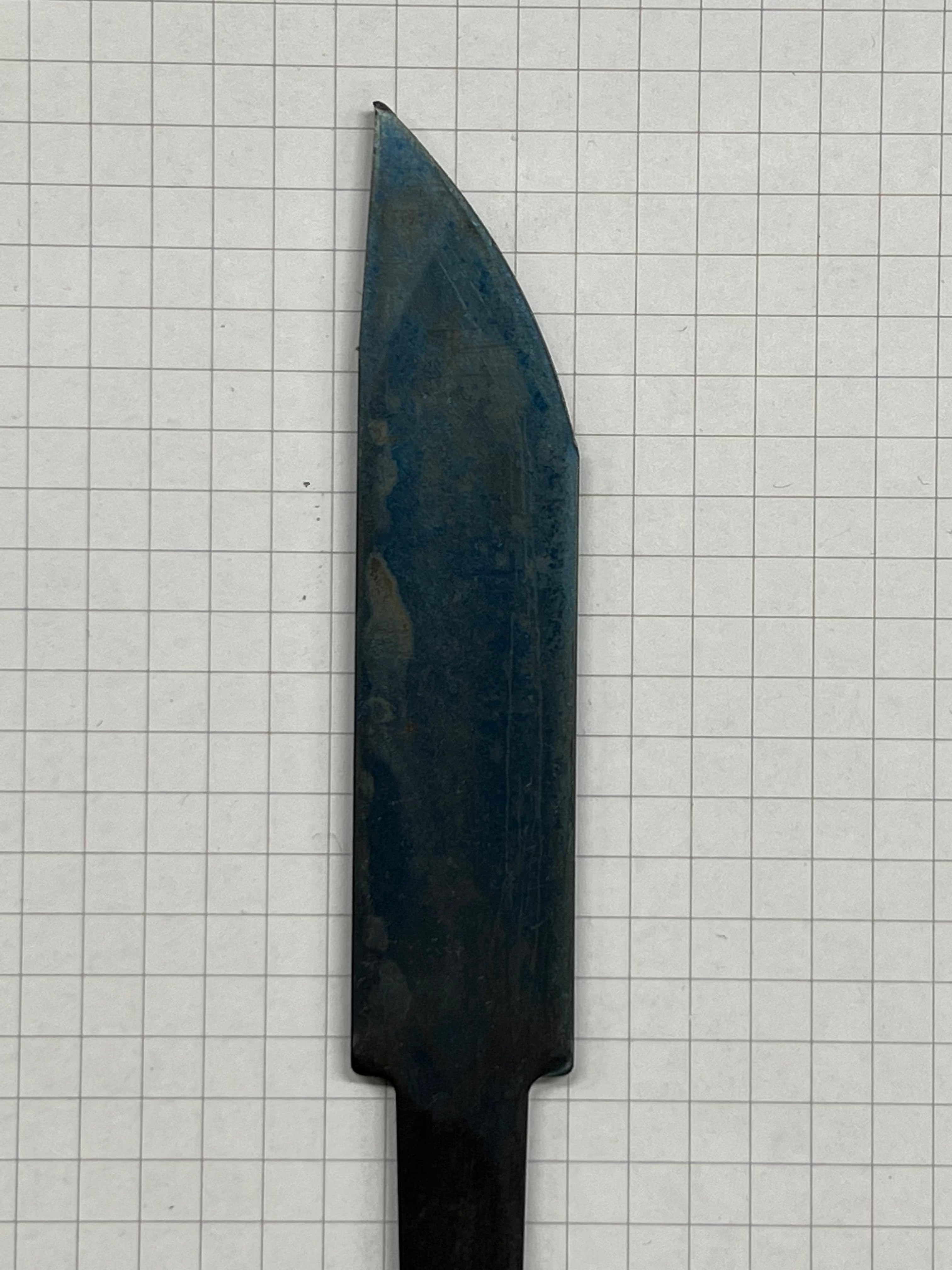 Messerklingenrohling 80mm gehärtet, ungeschliffen